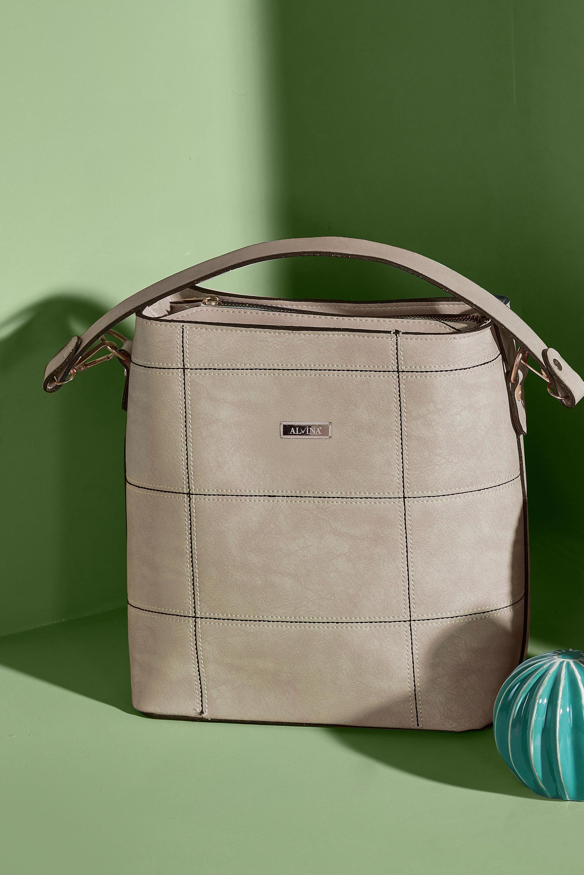 Tesettür giyim BEYAZ ALVİNA DERİ ÇANTA 5012 