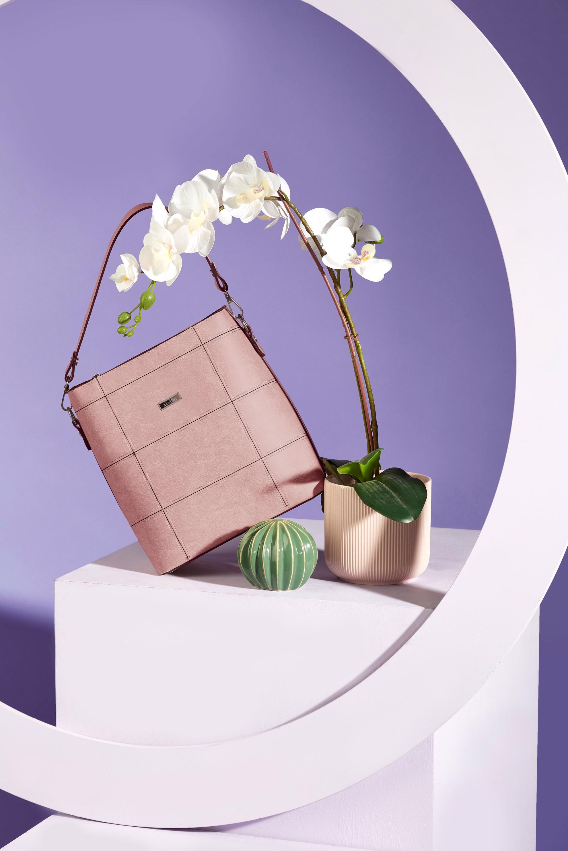 Tesettür giyim PUDRA ALVİNA DERİ ÇANTA 5012 