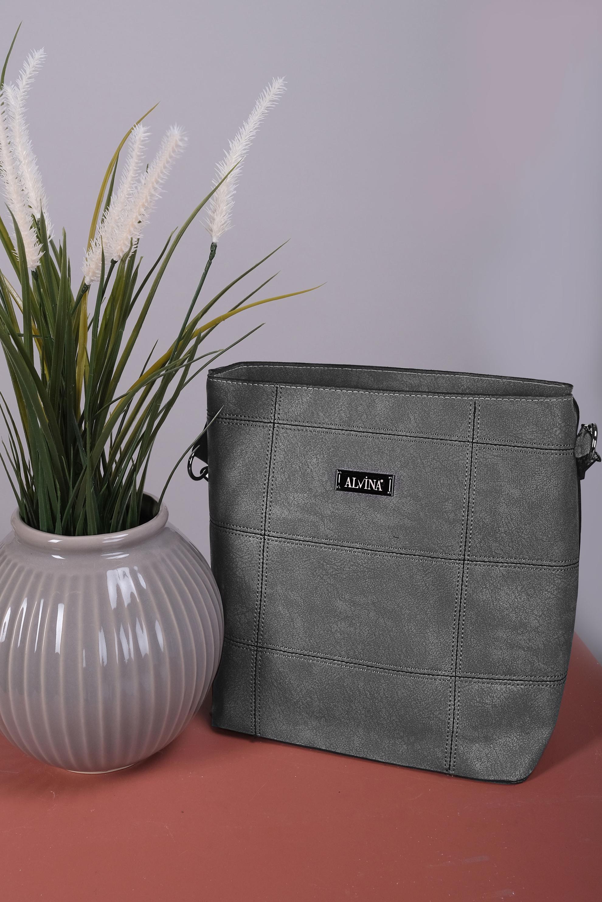 Tesettür giyim BEJ ALVİNA DERİ ÇANTA 5012 