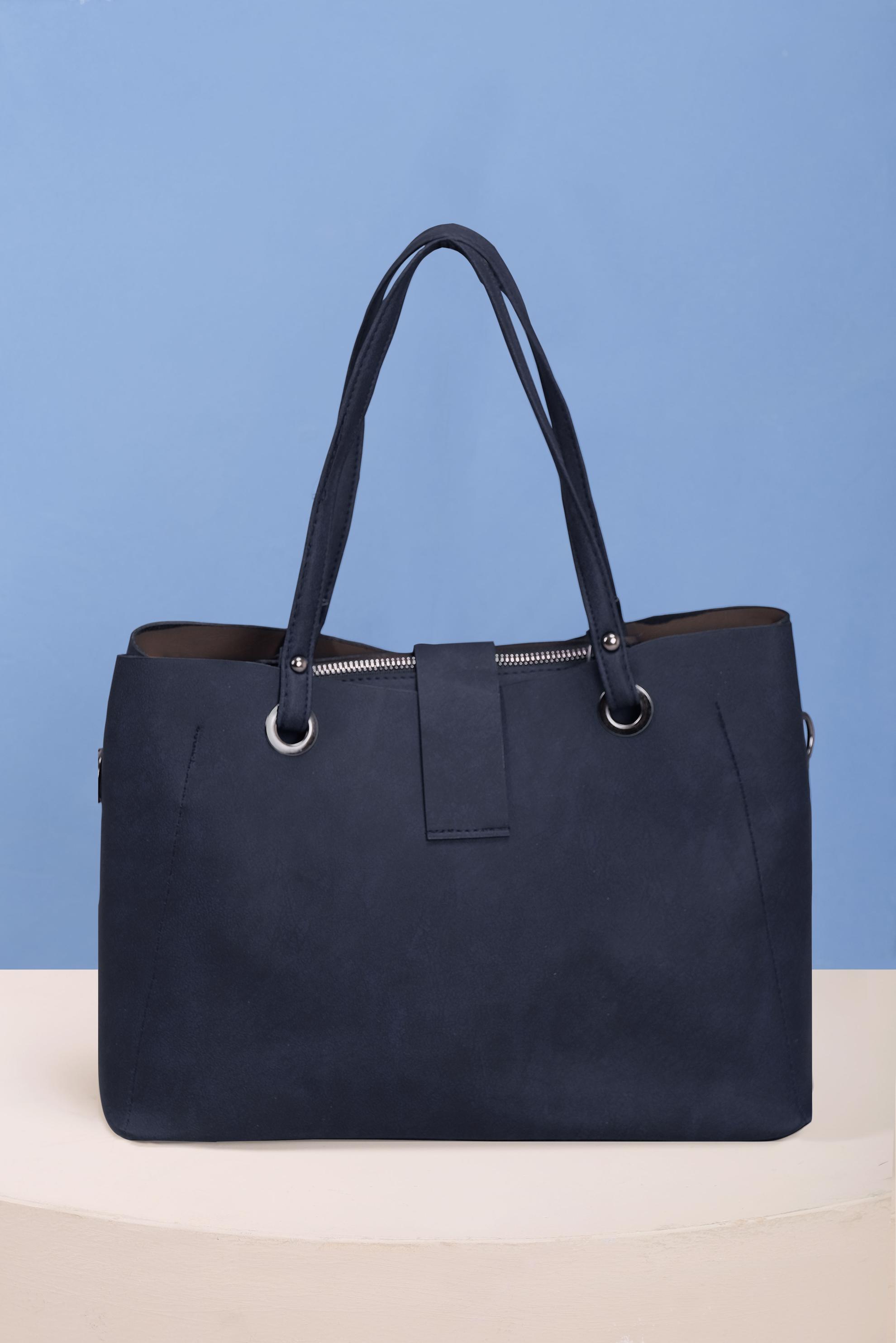 Tesettür giyim LACİVERT ALVİNA TOTE ÇANTA 5015 