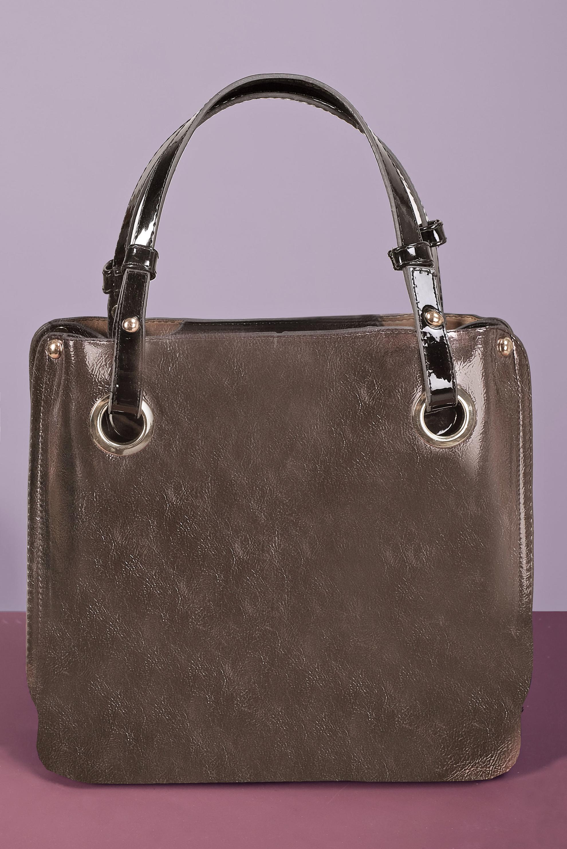 Tesettür giyim GÜMÜŞ ALVİNA DERİ ÇANTA 5028 