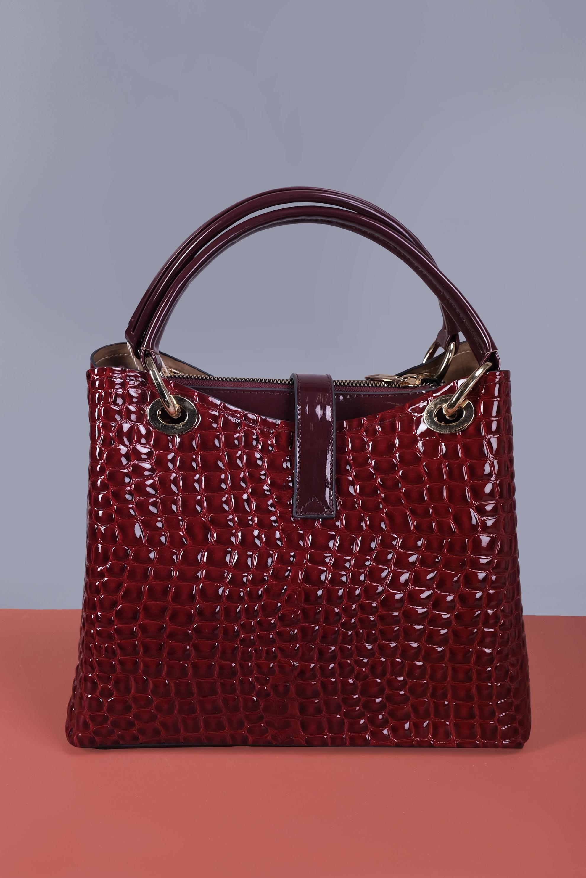 Tesettür giyim BORDO ALVİNA ÇANTA 5055 