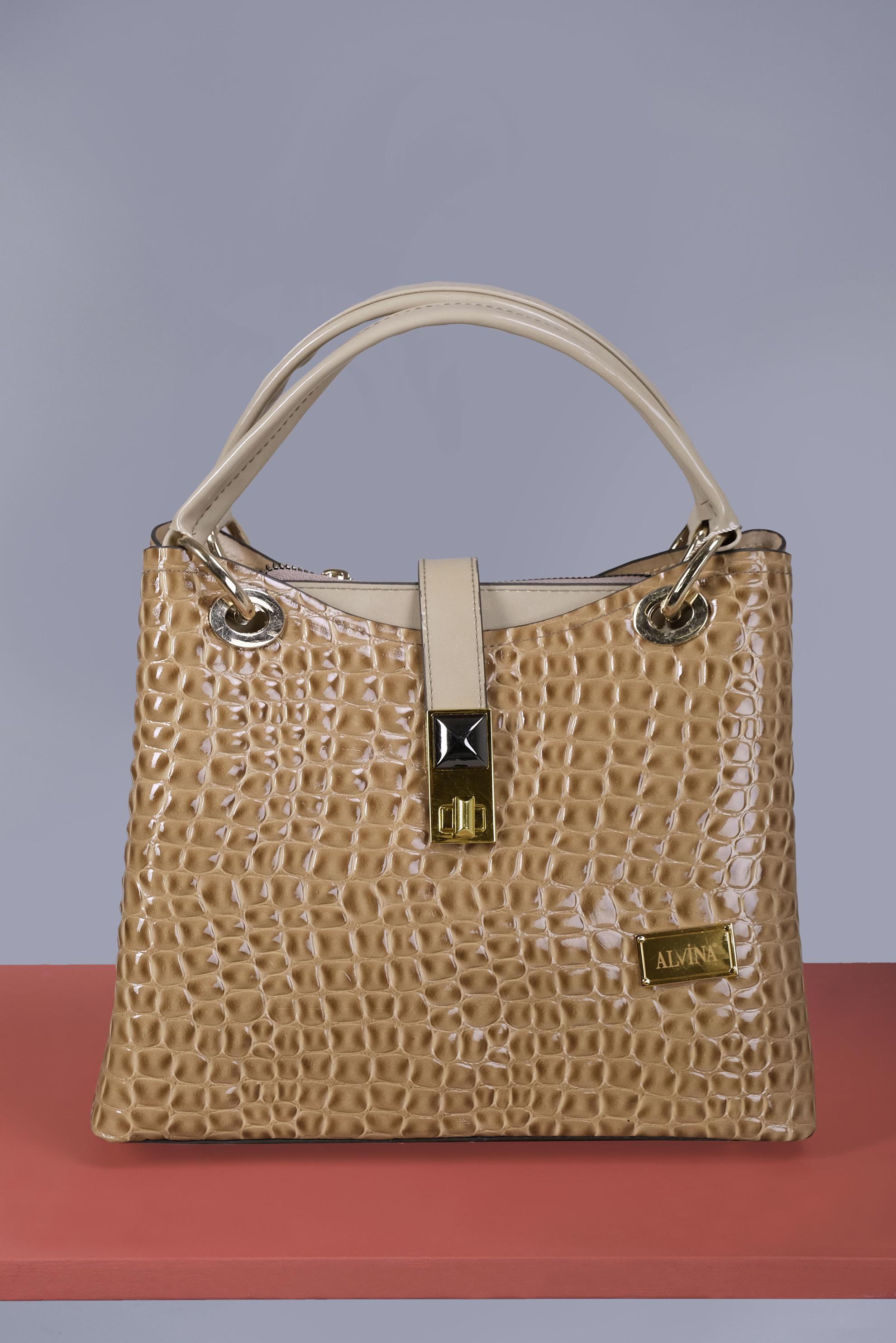 Tesettür giyim VİZON ALVİNA ÇANTA 5055 