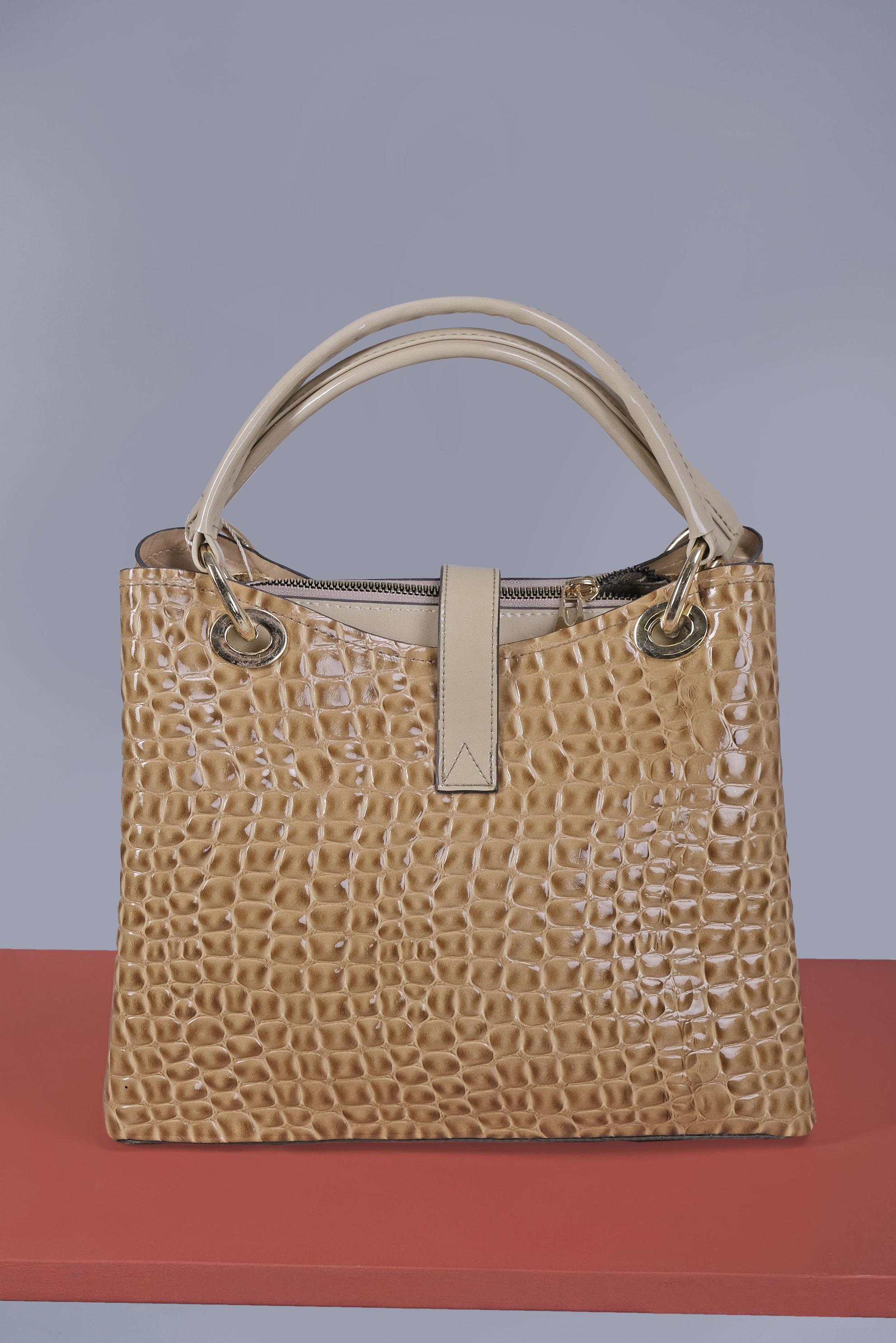 Tesettür giyim VİZON ALVİNA ÇANTA 5055 