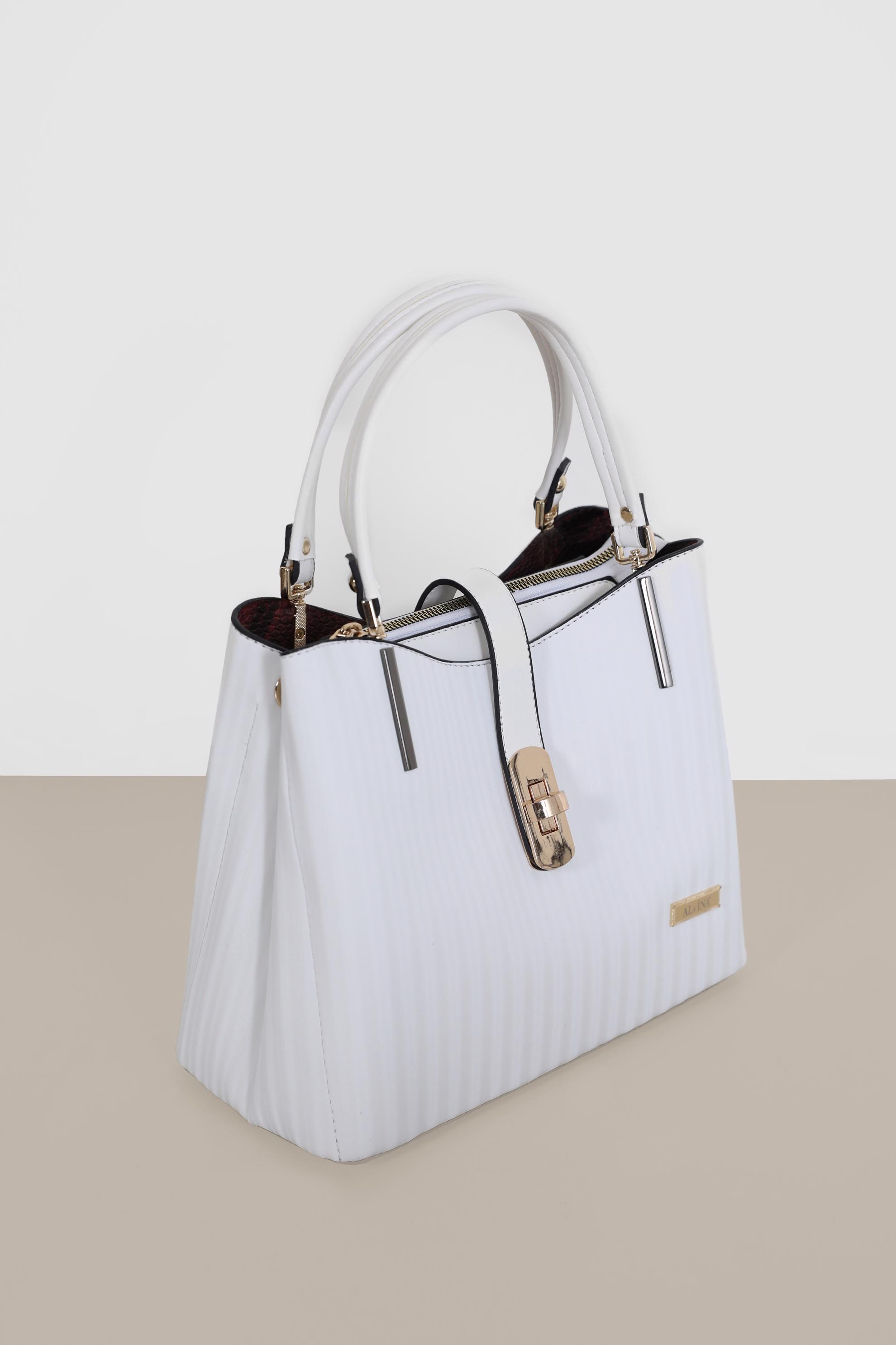 Tesettür giyim BEYAZ ALVİNA ÇANTA 5057 