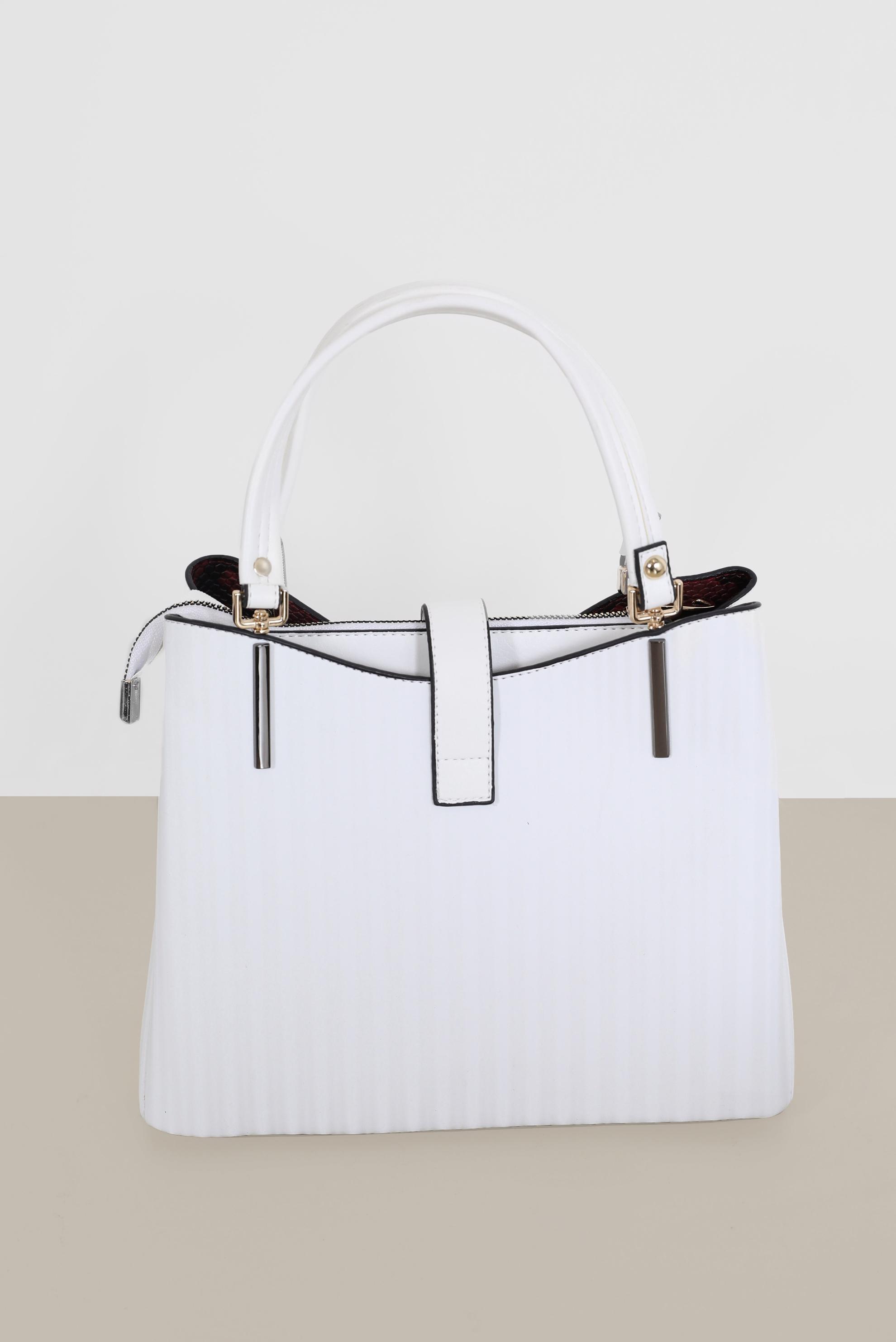 Tesettür giyim BEYAZ ALVİNA ÇANTA 5057 