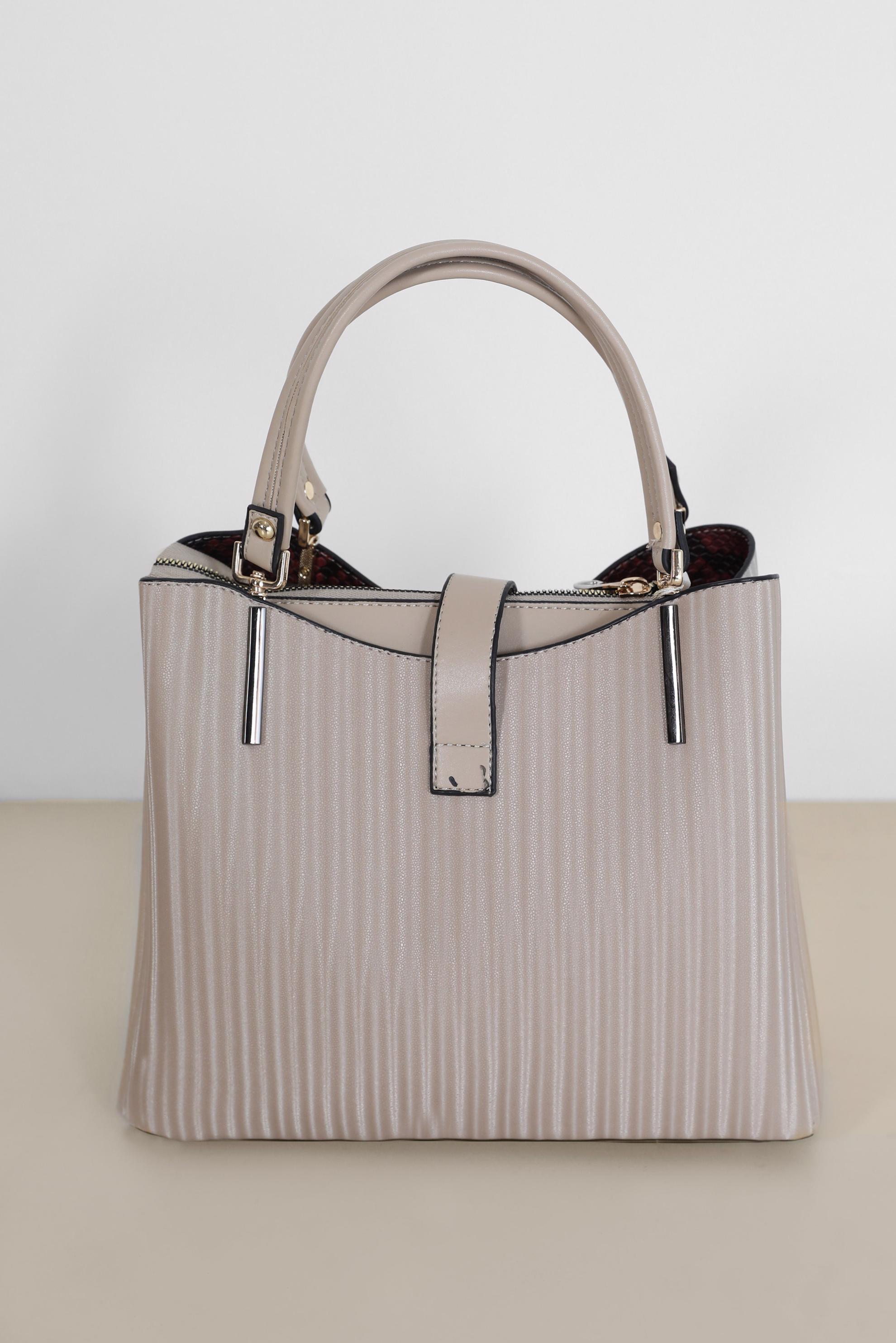 Tesettür giyim VİZON ALVİNA ÇANTA 5057 