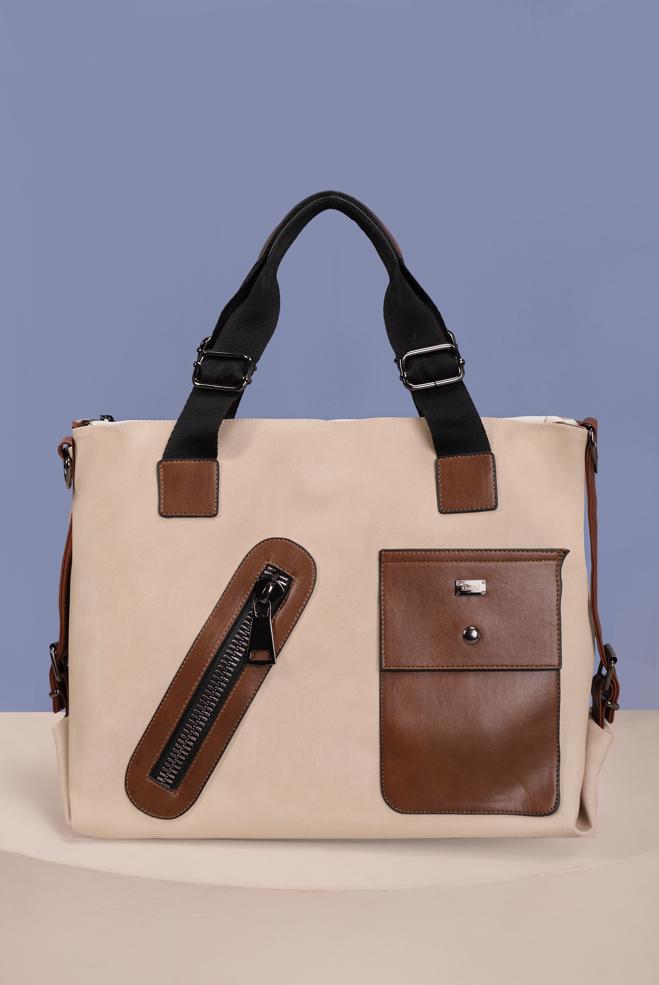 Hijab clothing  ALVİNA POCKET AND ZIPPER DETAIL BAG 5065  - ALVİNA