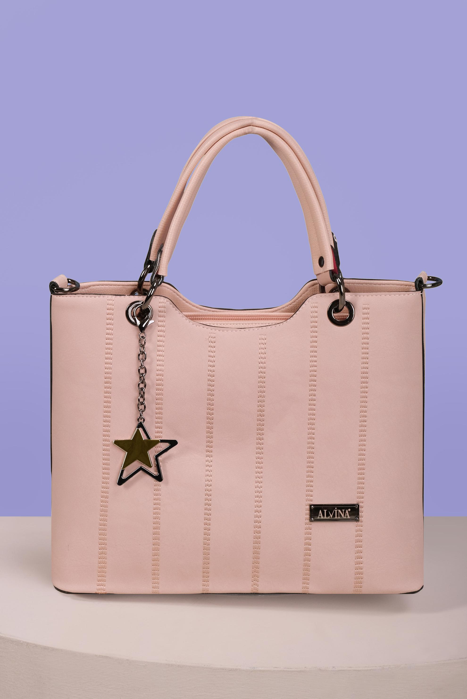 Tesettür giyim PUDRA ALVİNA AKSESUAR DETAYLI ÇANTA 5068 