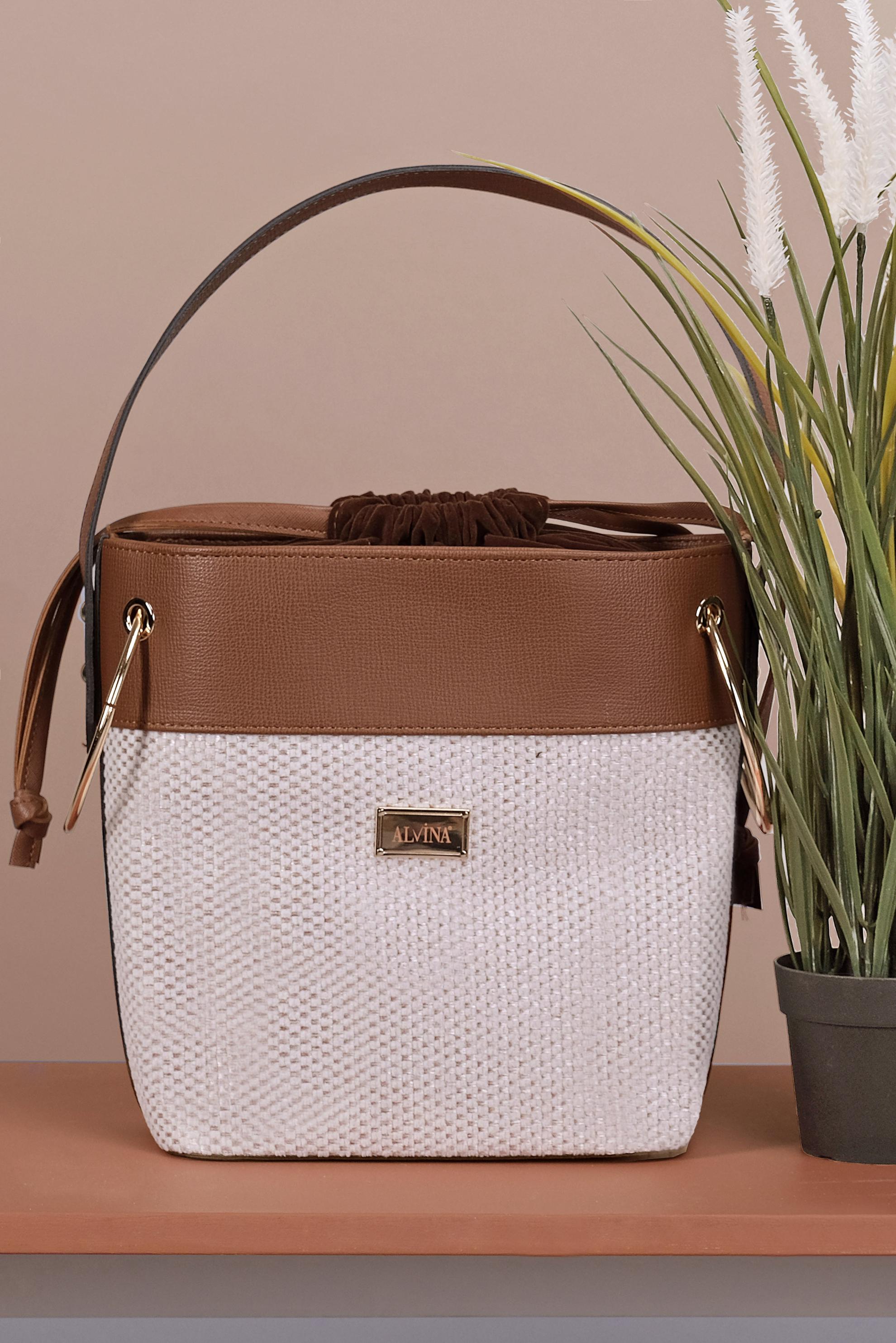 Tesettür giyim BEYAZ ALVİNA ÇANTA 5075 