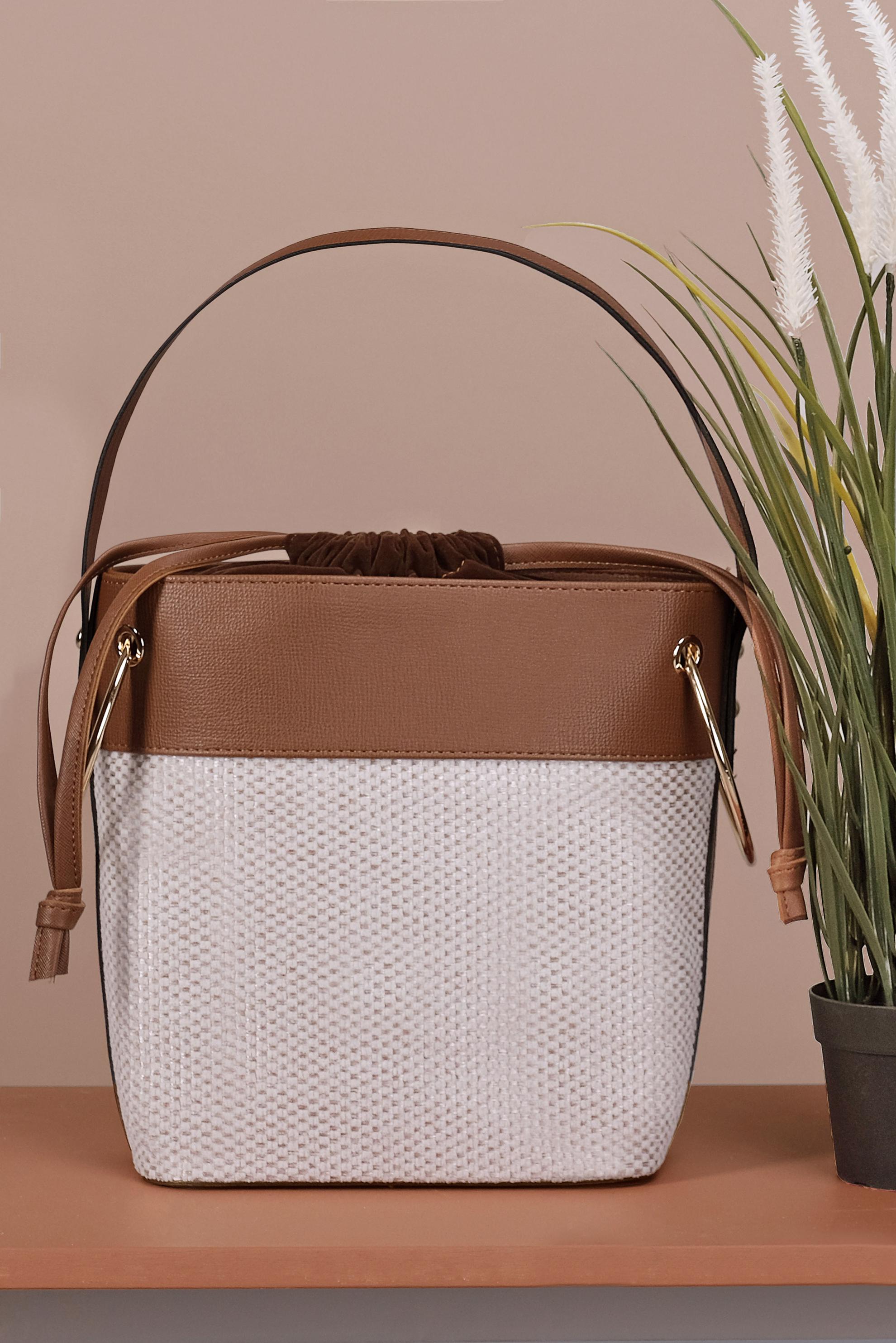 Tesettür giyim BEYAZ ALVİNA ÇANTA 5075 