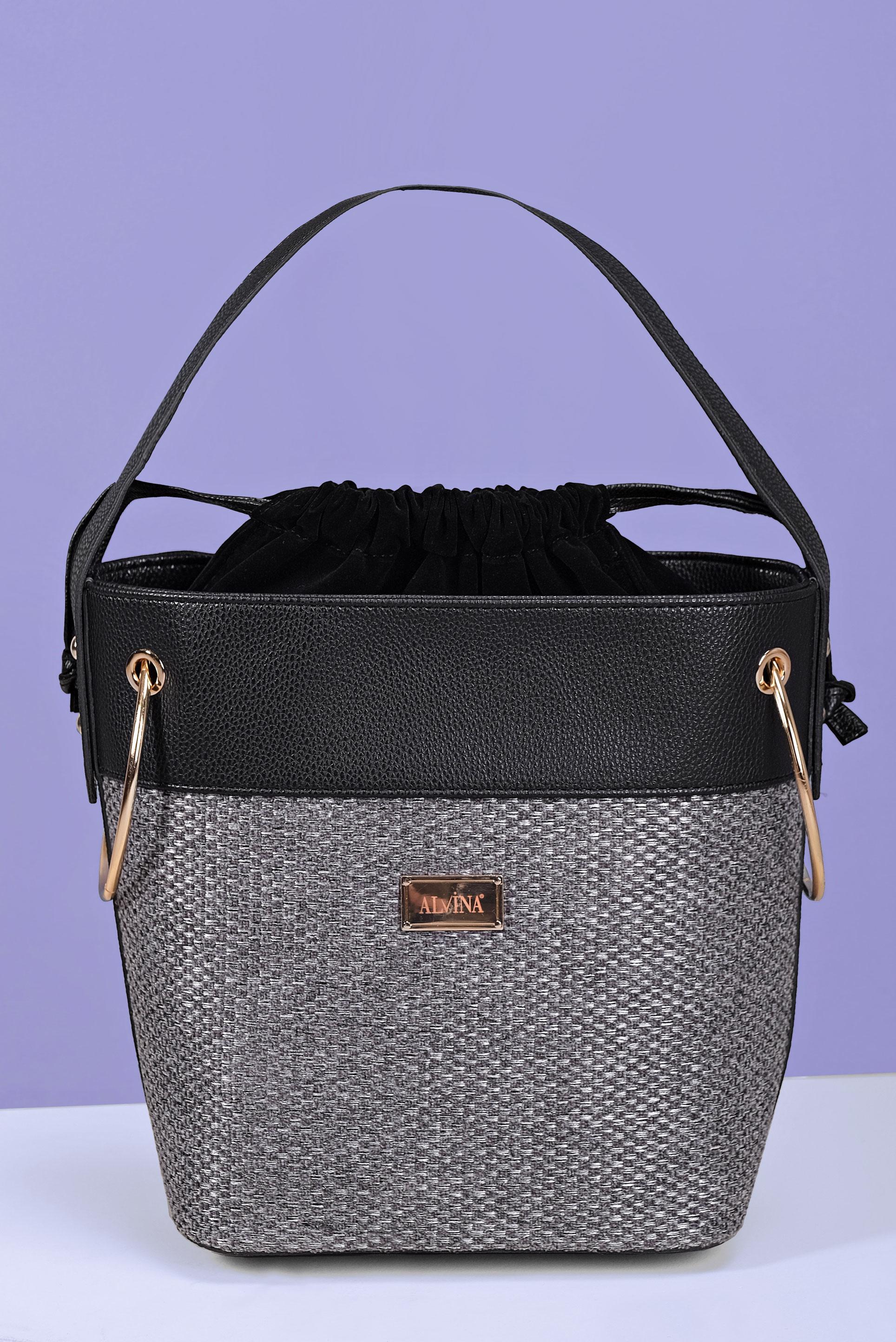 Tesettür giyim GRİ ALVİNA ÇANTA 5075 