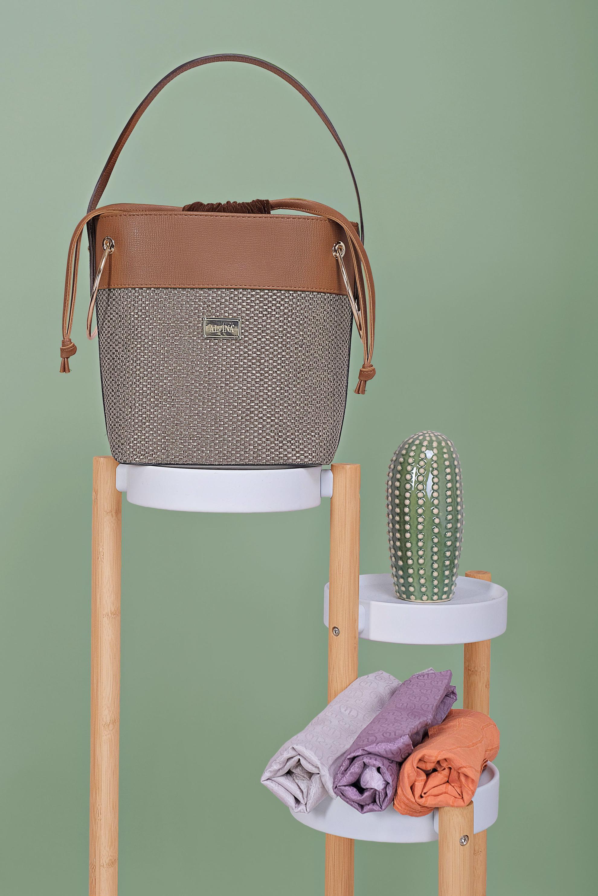 Tesettür giyim KAHVE ALVİNA ÇANTA 5075 