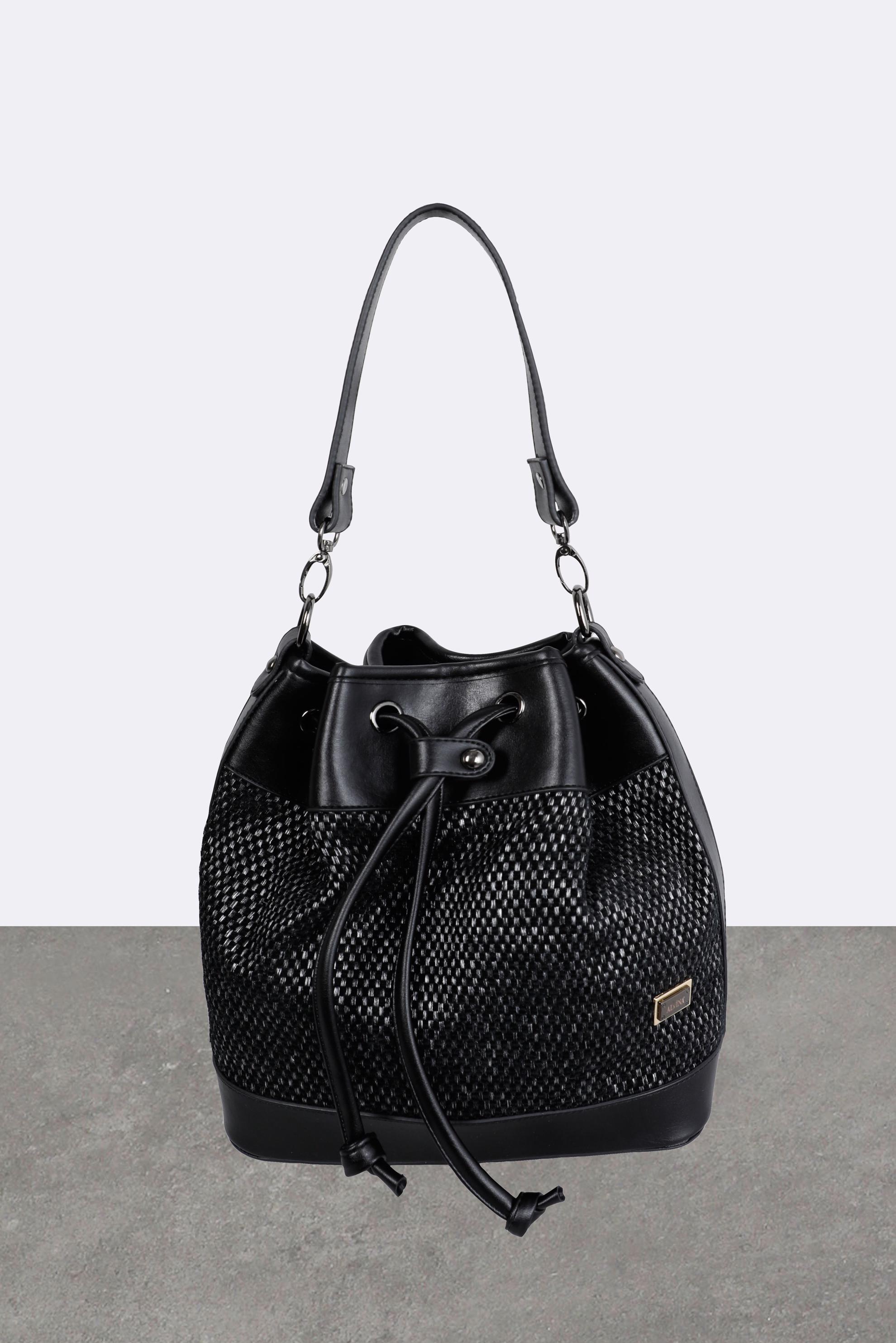 Tesettür giyim SİYAH ALVİNA KANVAS ÇANTA 5078 