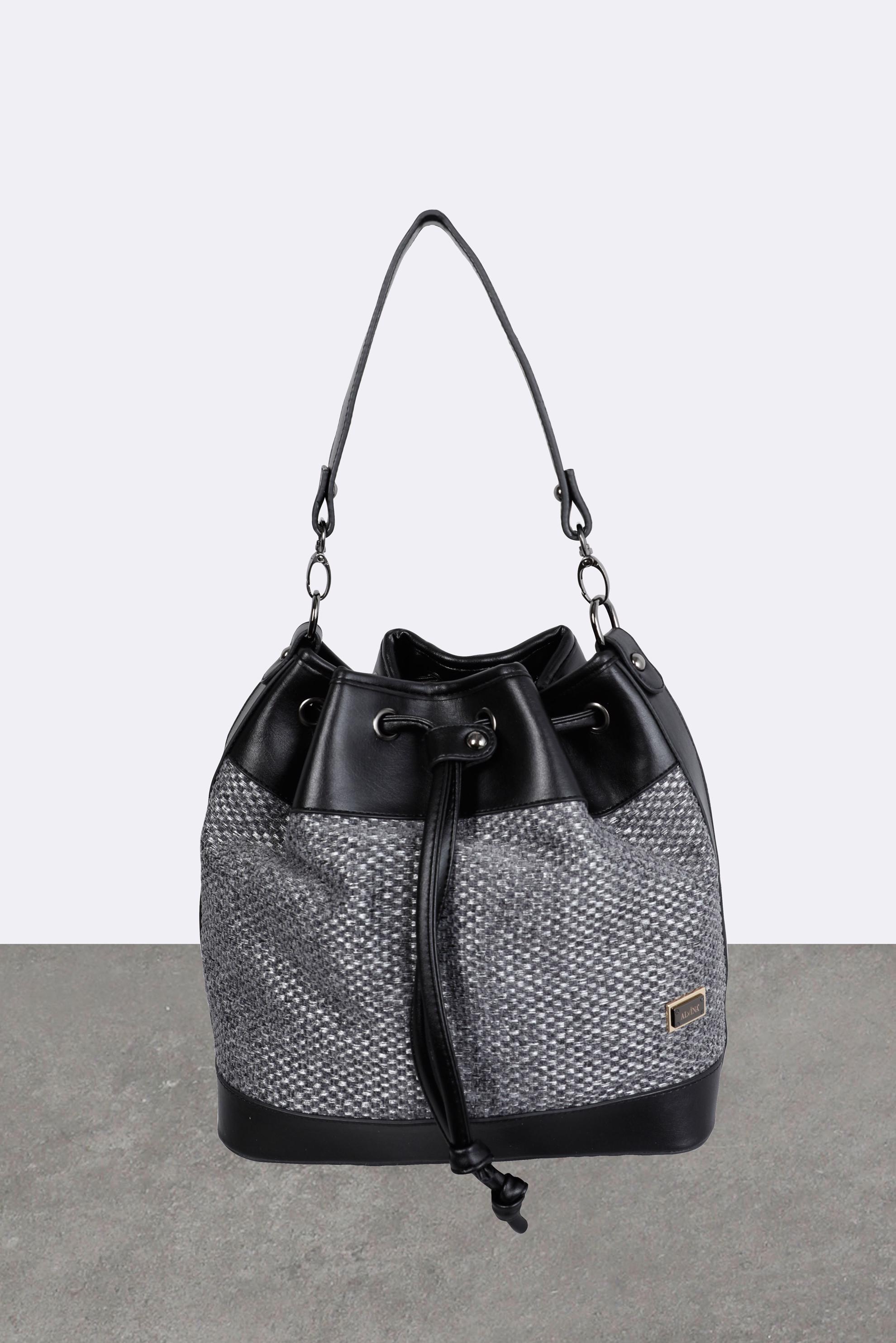 Tesettür giyim BEJ ALVİNA KANVAS ÇANTA 5078 