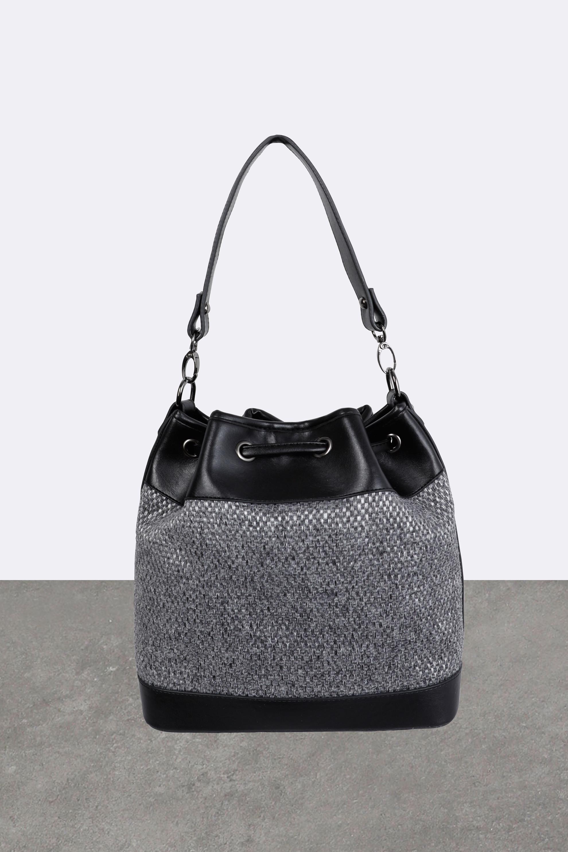 Tesettür giyim BEJ ALVİNA KANVAS ÇANTA 5078 