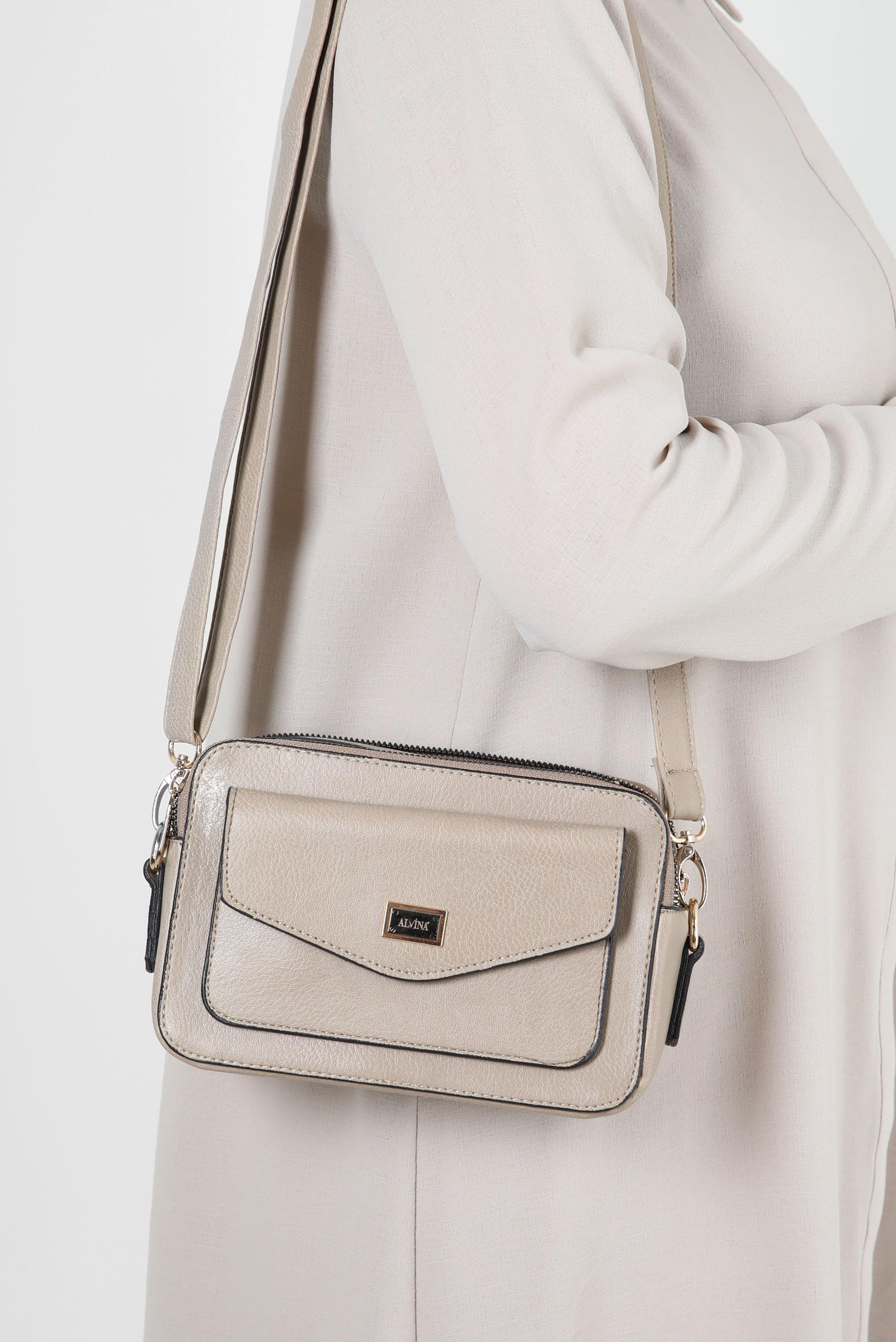 Tesettür giyim VİZON ALVİNA ÇANTA 5090 