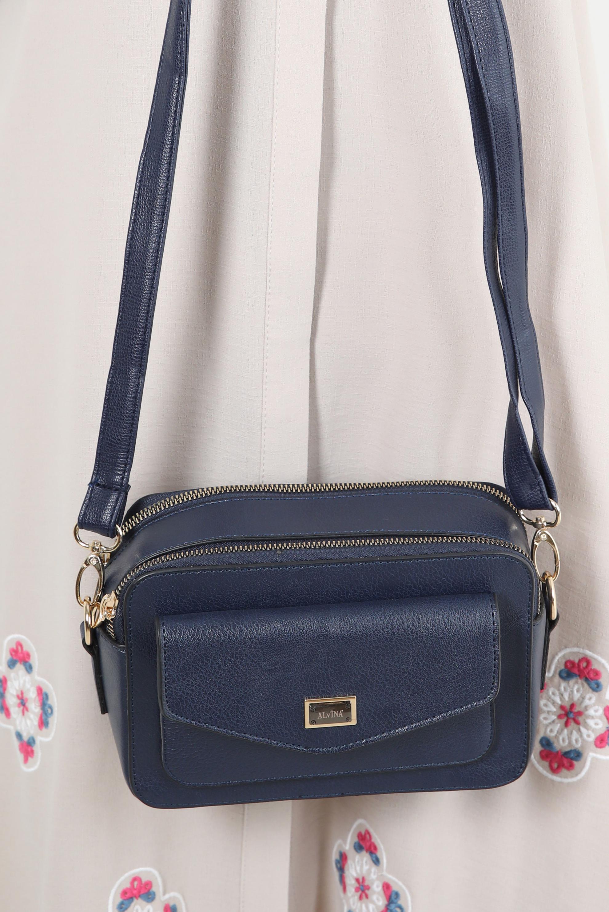 Tesettür giyim LACİVERT ALVİNA ÇANTA 5090 