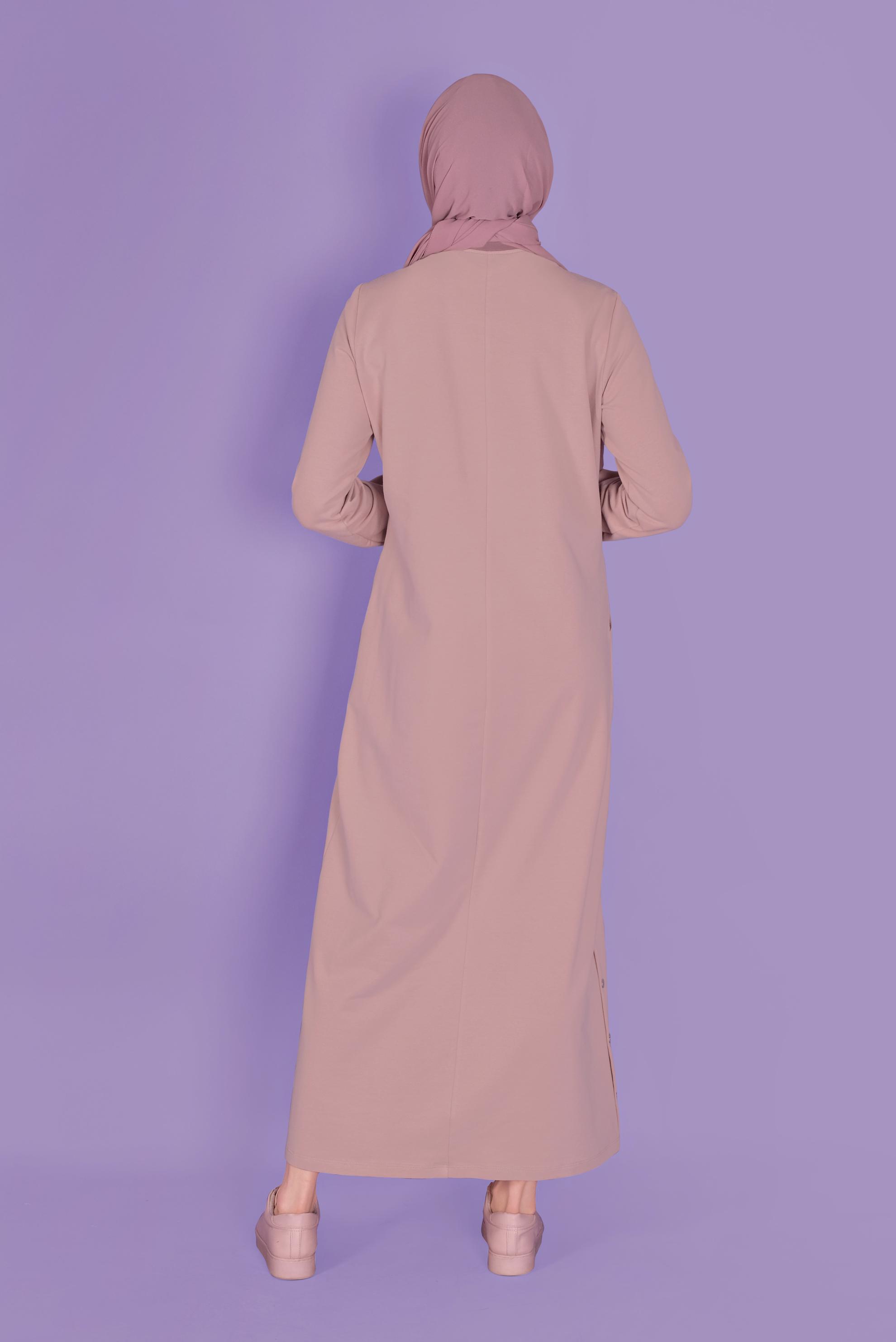 Hijab clothing POWDER FLORAL TRACKSUIT DRESS 41459 