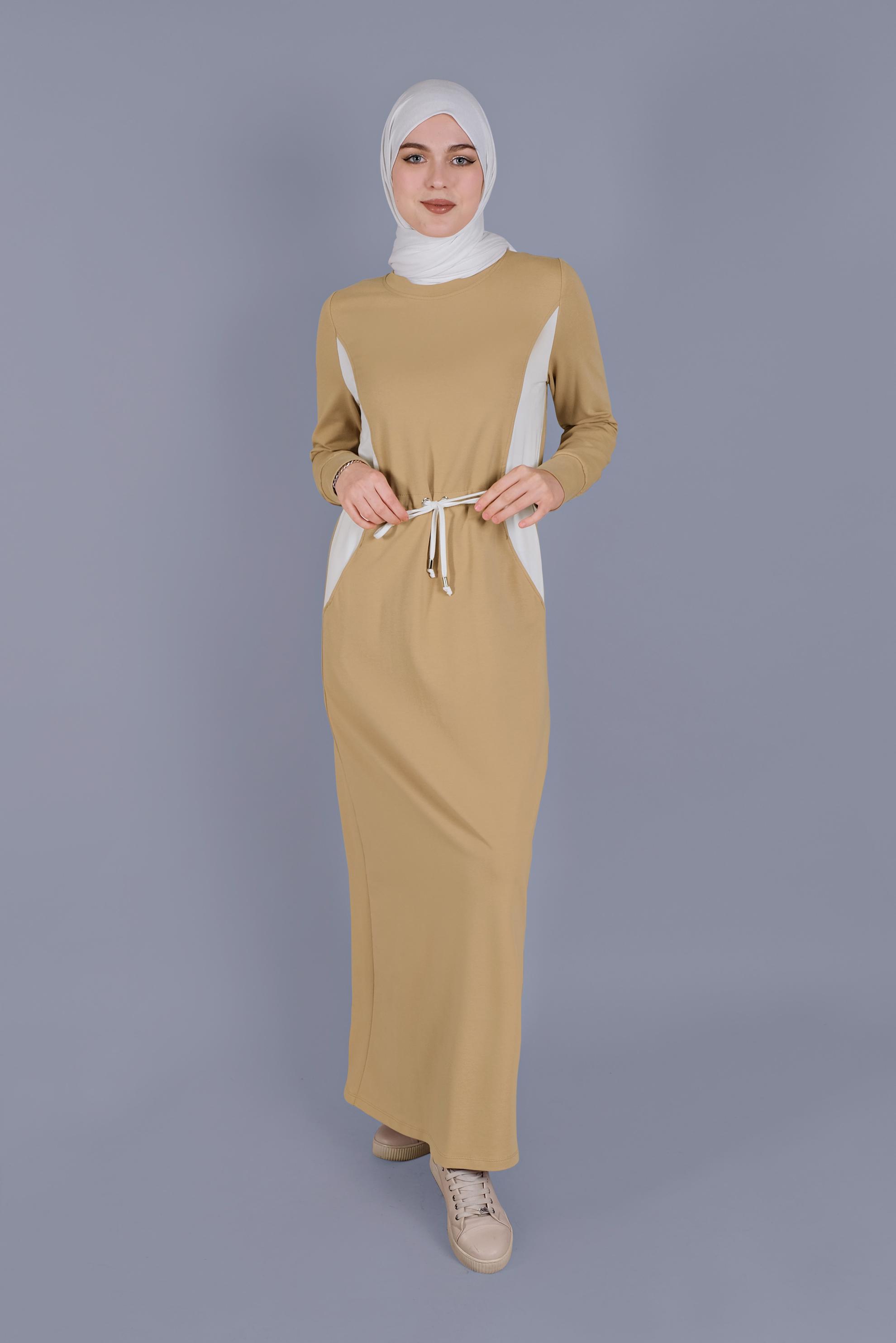 Vêtements hijab BRUN ROBE DE SURVÊTEMENT 41481 