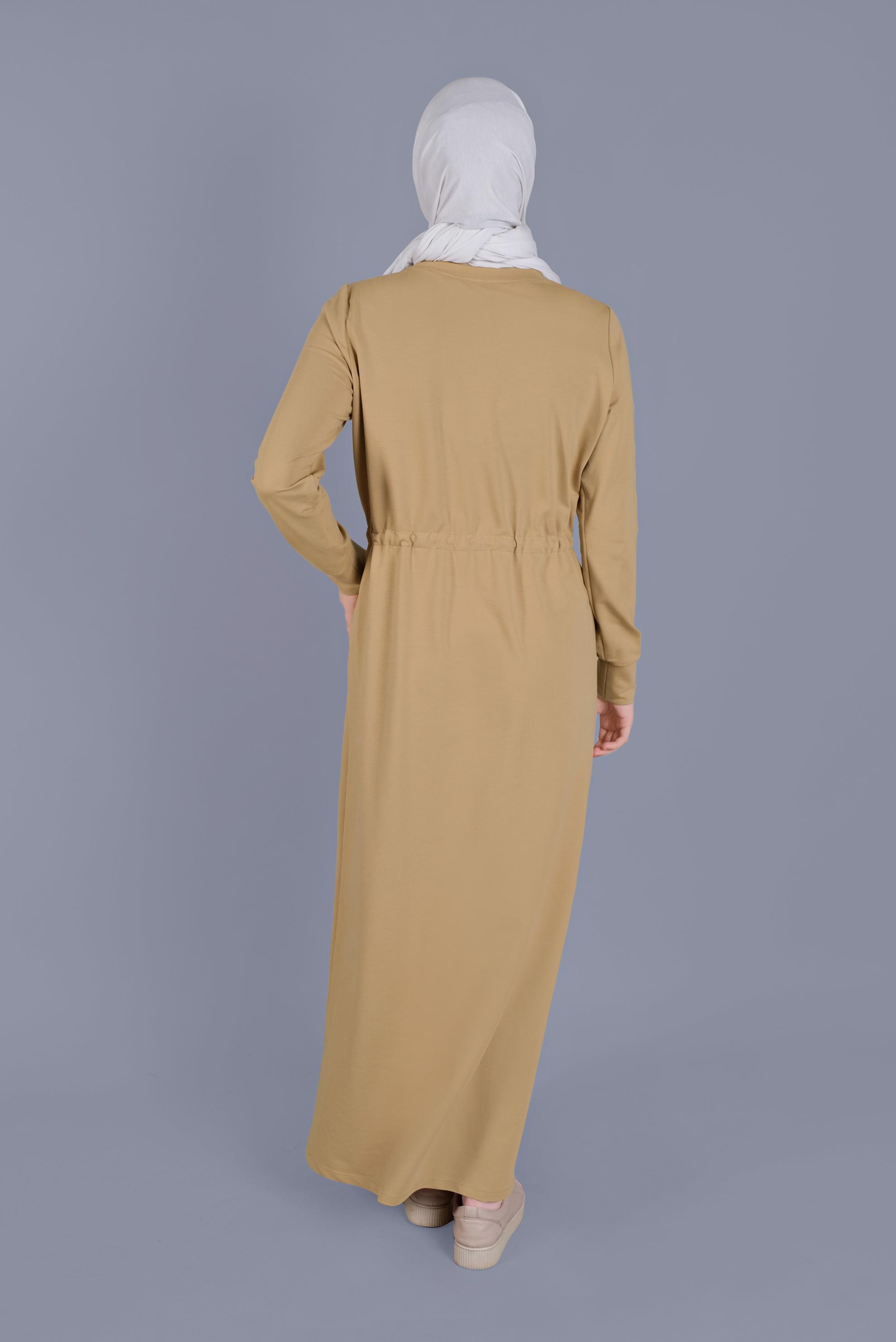 Vêtements hijab BRUN ROBE DE SURVÊTEMENT 41481 