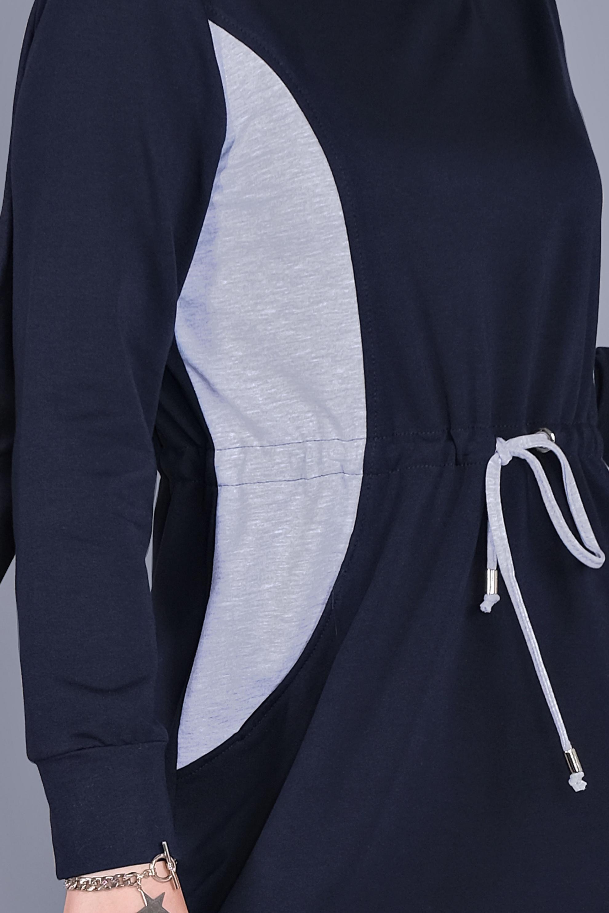 Hijab clothing NAVY BLUE TRACKSUIT DRESS 41481 