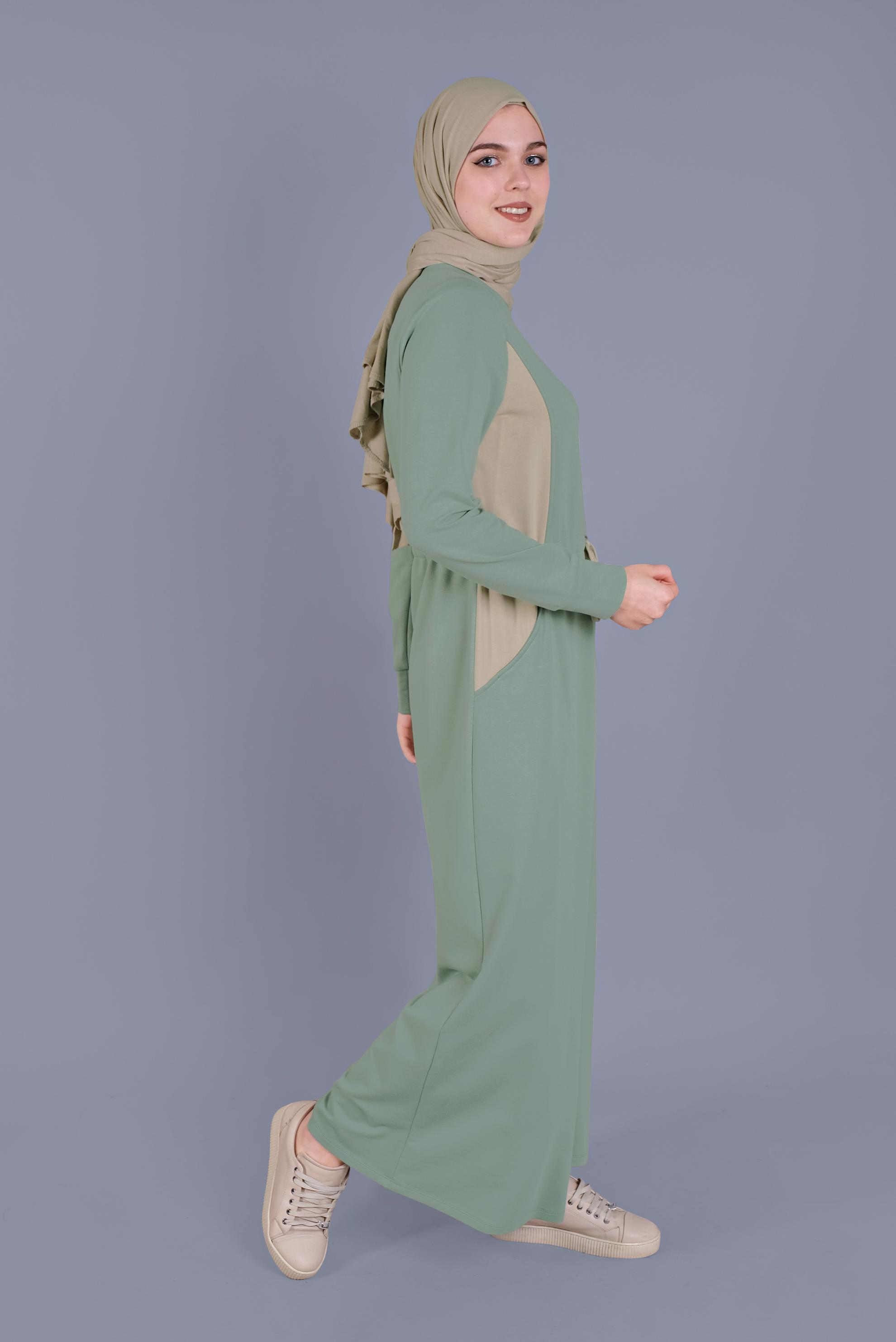 Vêtements hijab VERT ROBE DE SURVÊTEMENT 41481 