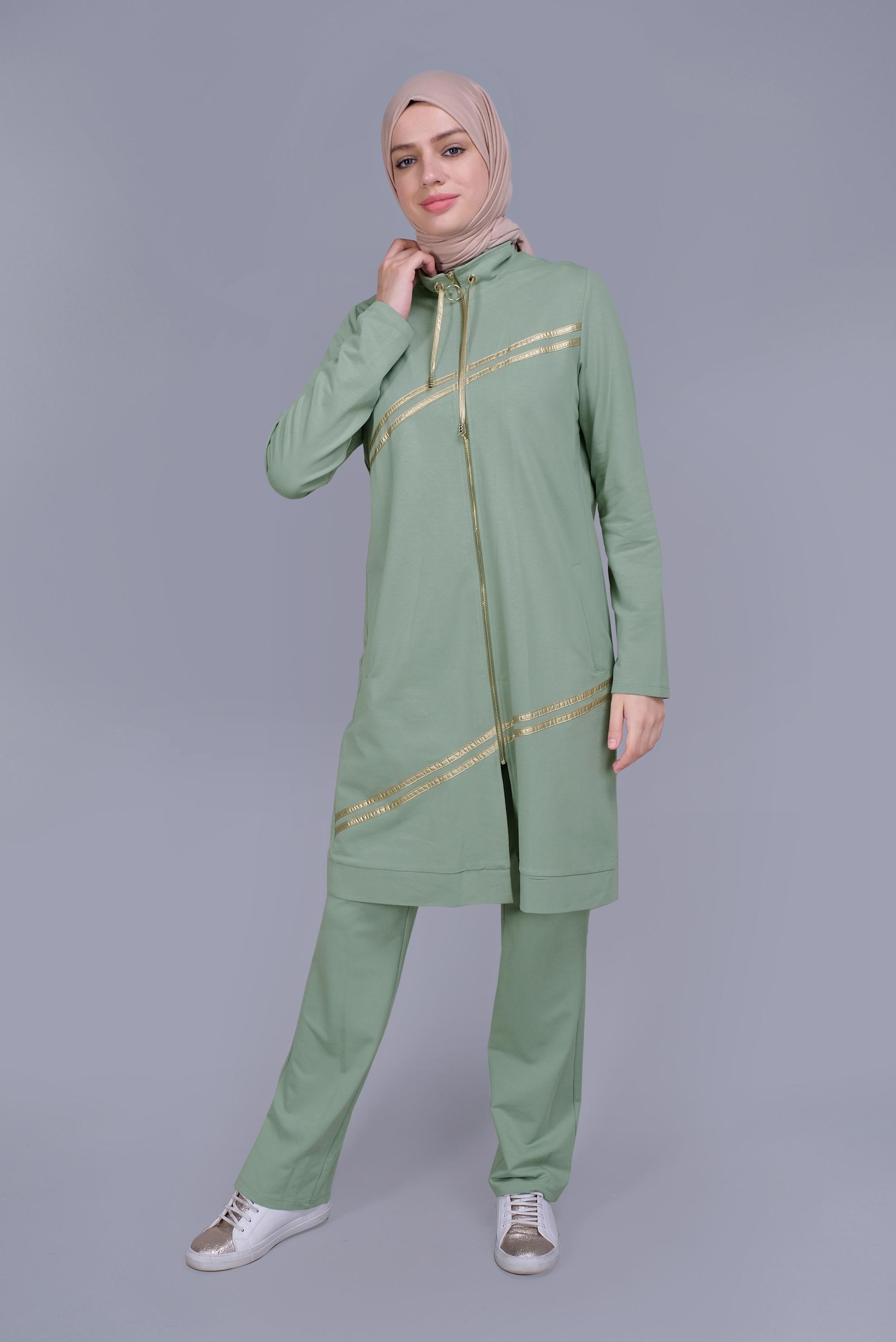 Vêtements hijab VERT ENSEMBLE SURVÊTEMENT 2 PIÈCES 41647