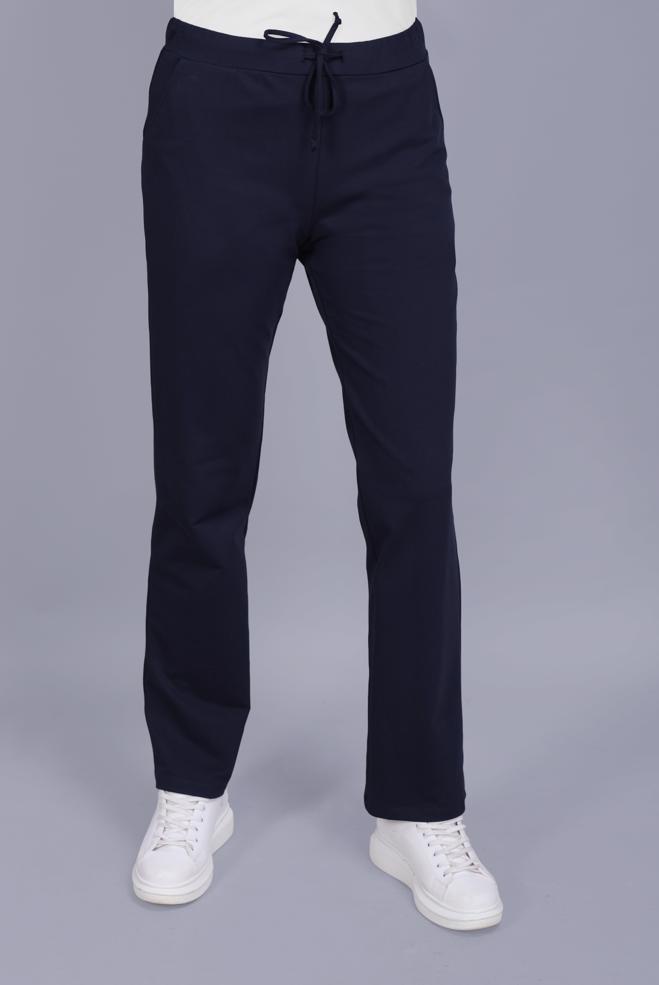 Vêtements hijab BLEU MARINE PANTALON EN COTON 70100  - ALVİNA