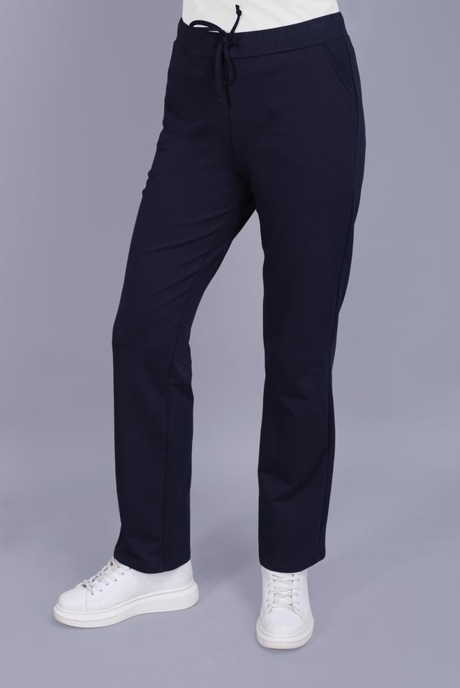 Vêtements hijab BLEU MARINE PANTALON EN COTON 70100  - ALVİNA