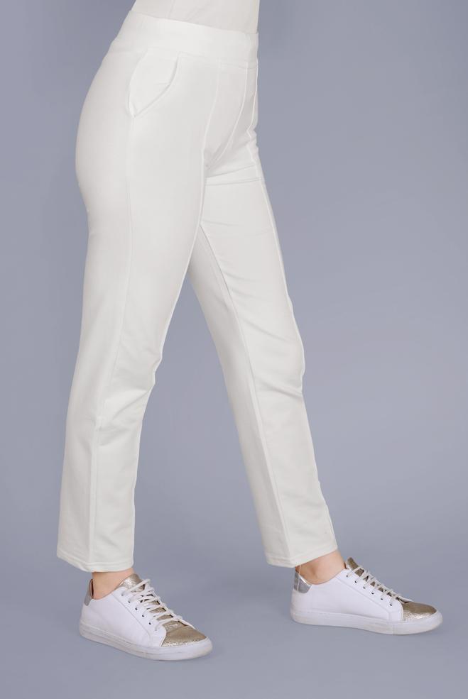 Hijab clothing WHITE POCKET SWEATPANTS 70196  - ALVİNA