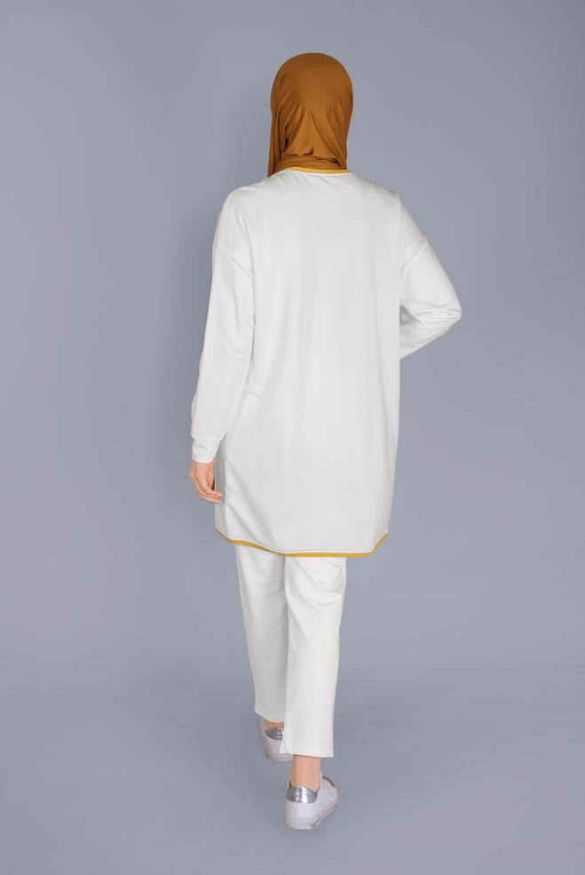 Hijab clothing WHITE POCKET SWEATPANTS 70196  - ALVİNA