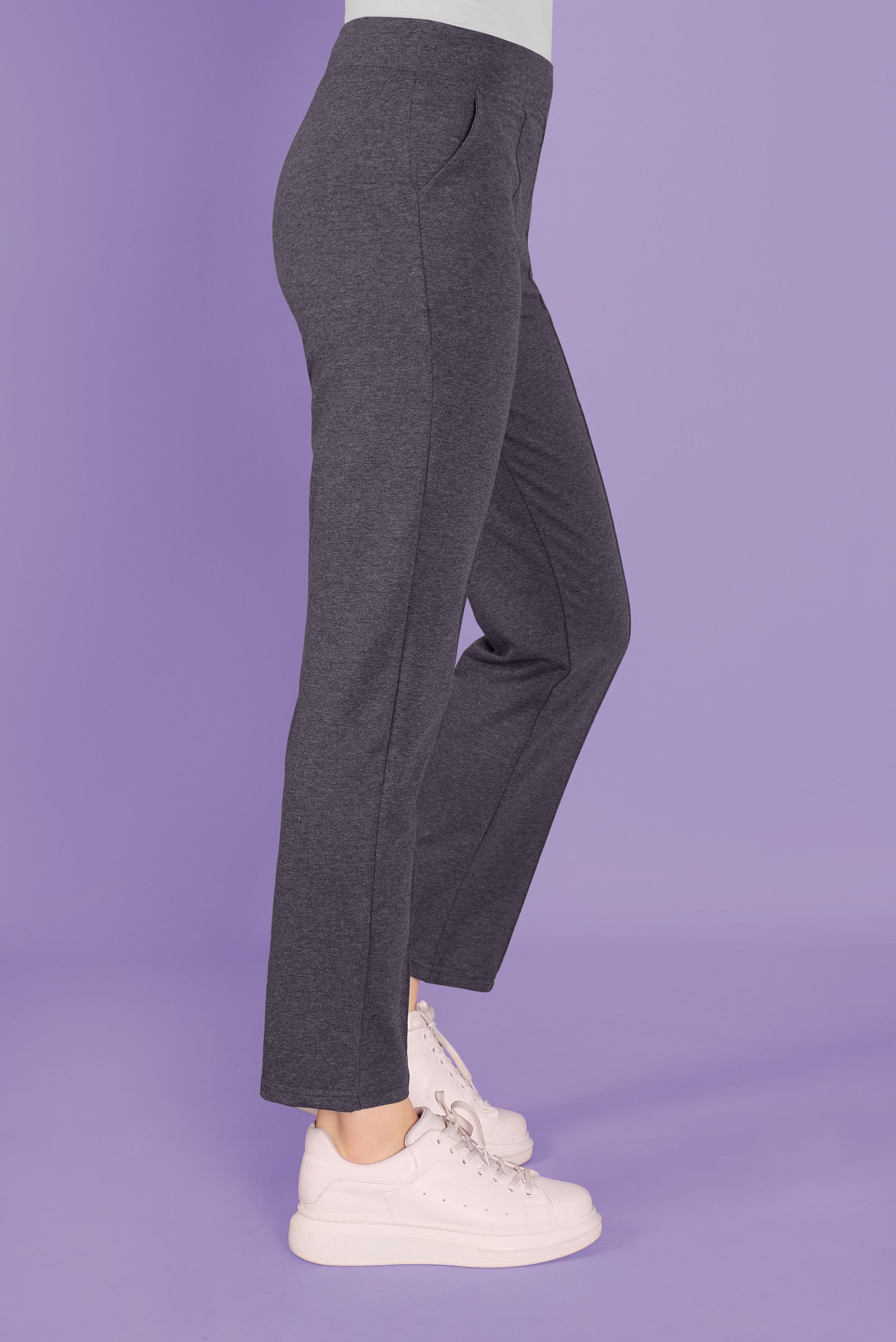 Tesettür giyim GRİ ARA BEL CEPLİ EŞOFMAN ALTI 70196 