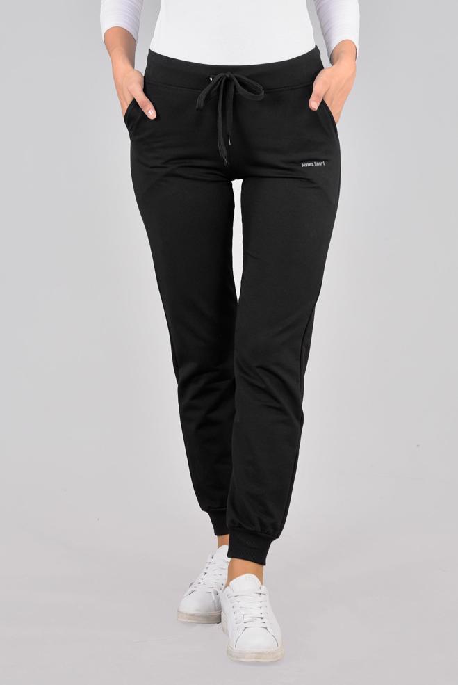 Hijab clothing BLACK TRACKSUIT PANTS 70197 - ALVİNA