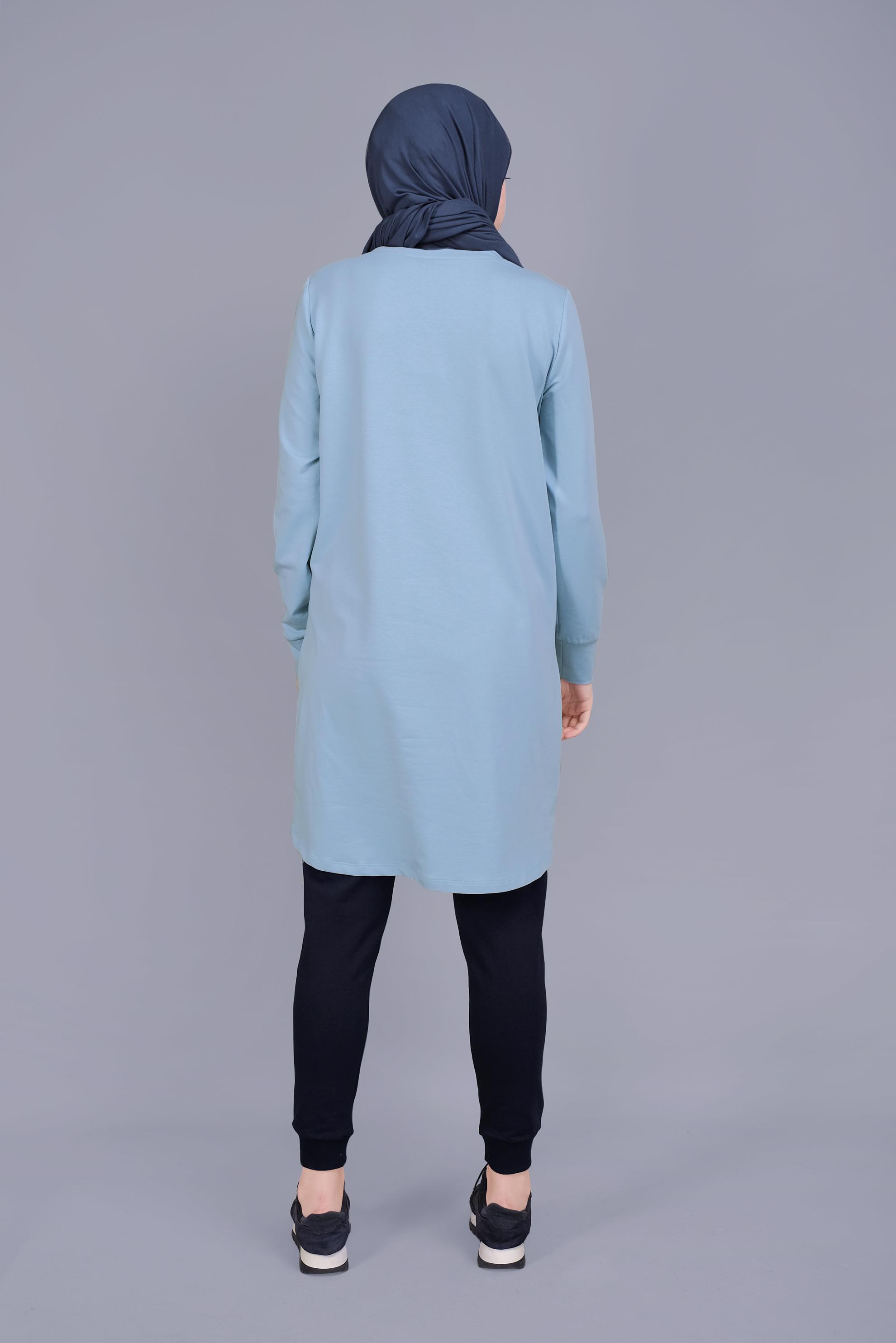 Tesettür giyim LACİVERT PAÇASI LASTİKLİ EŞOFMAN ALTI 70197