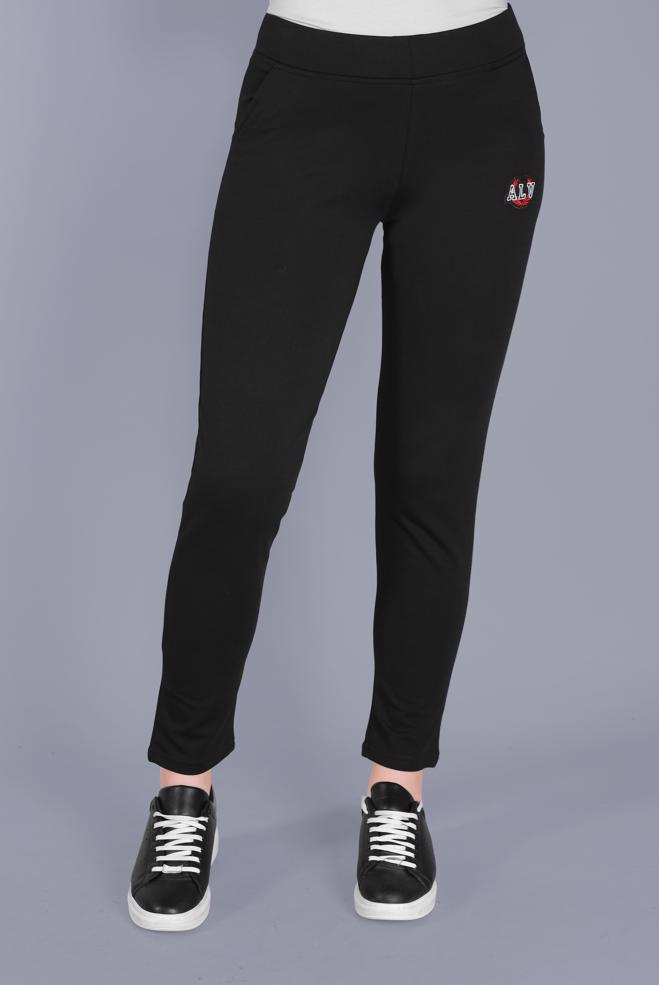 Hijab clothing BLACK CRESTED SWEATPANTS 70199  - ALVİNA