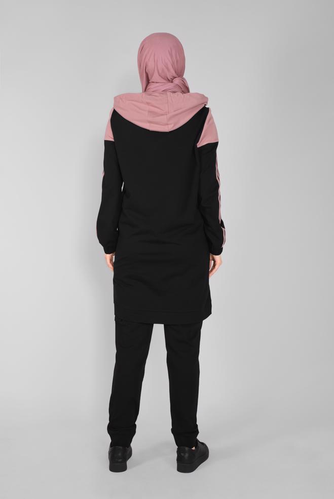 Hijab clothing BLACK TRACK PANTS 70200  - ALVİNA