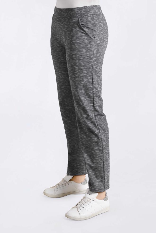 Hijab clothing BLACK COTTON SWEATPANTS 7424  - ALVİNA