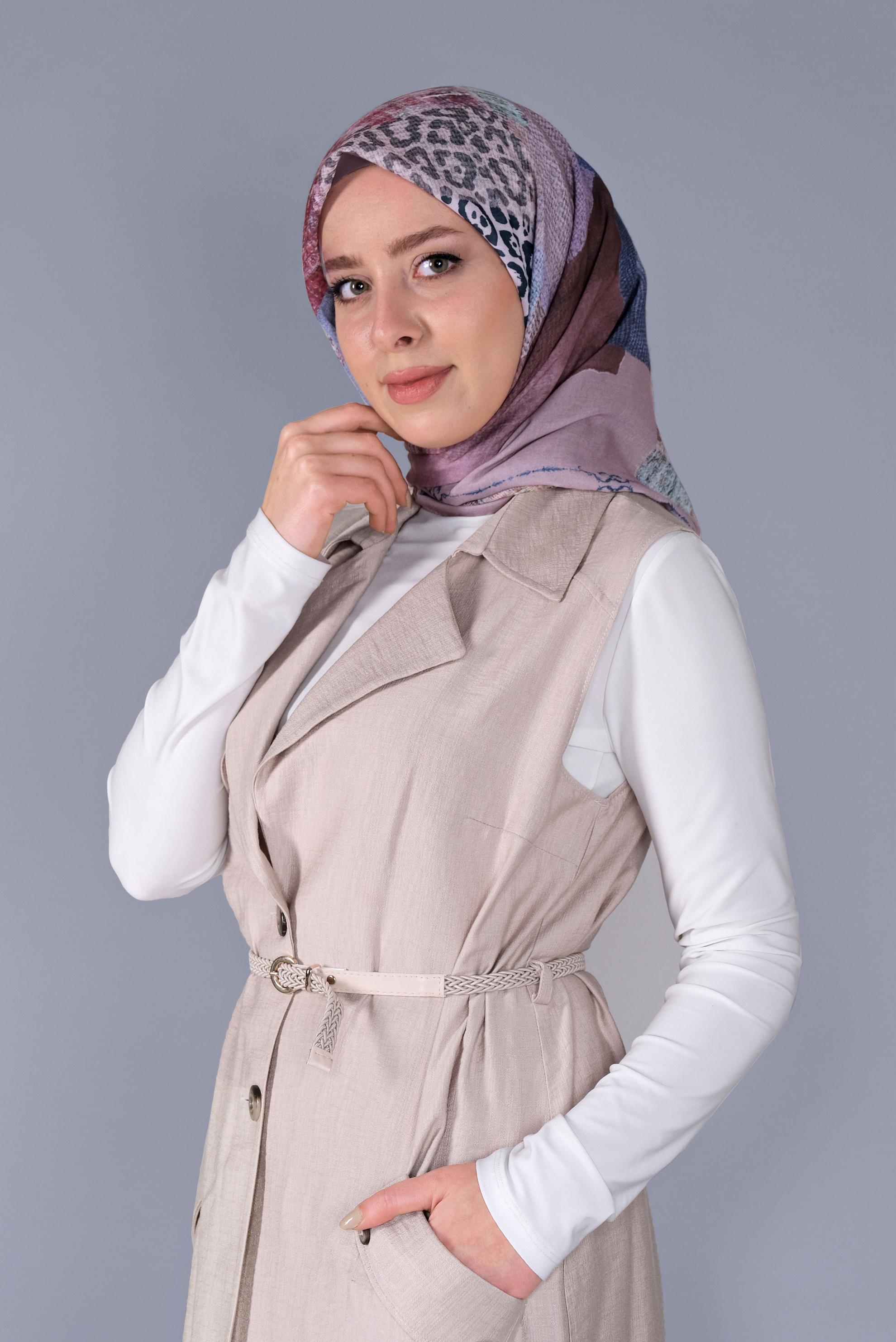 Vêtements hijab POUDRE FOULARD ALVİNA 5459