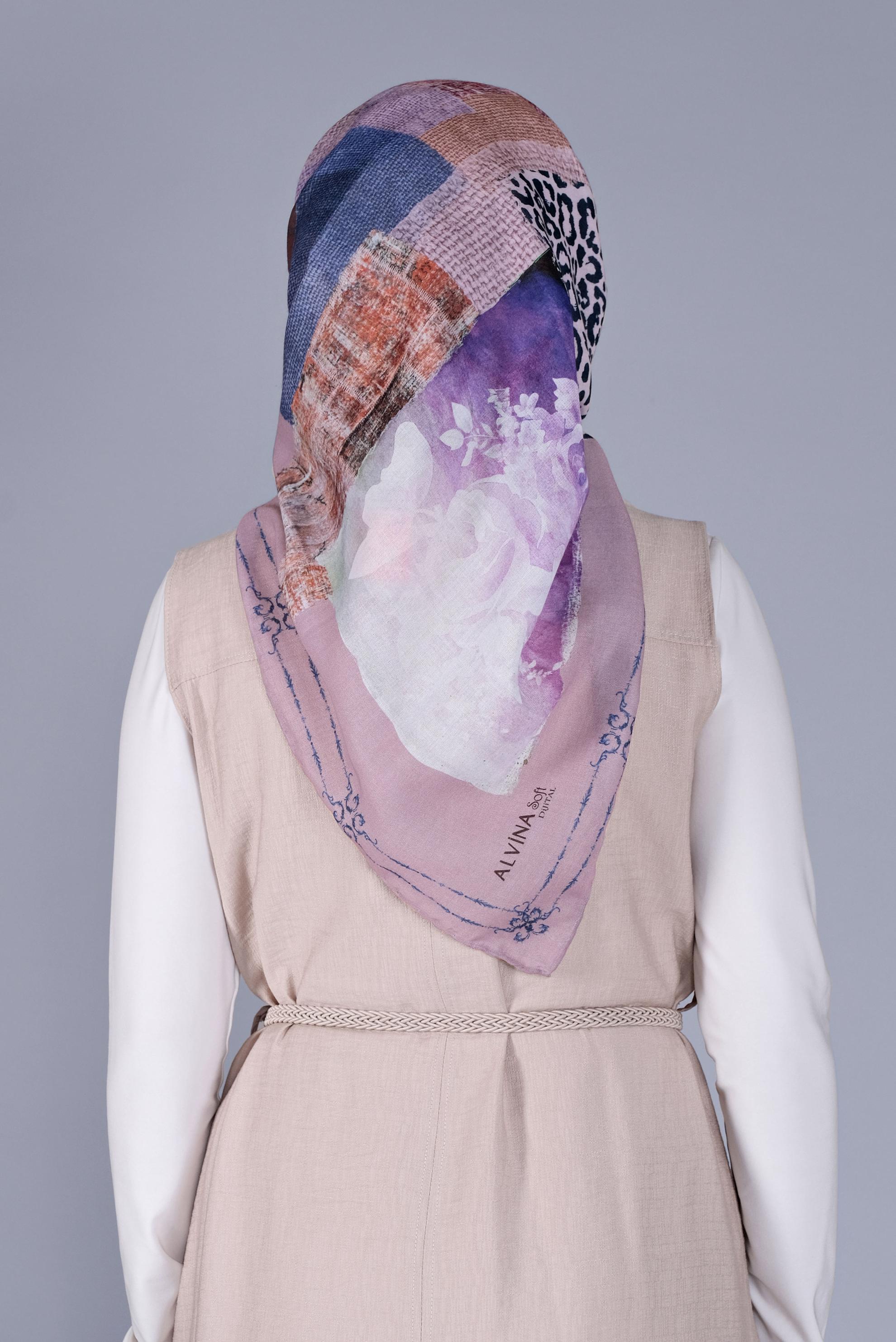 Vêtements hijab POUDRE FOULARD ALVİNA 5459