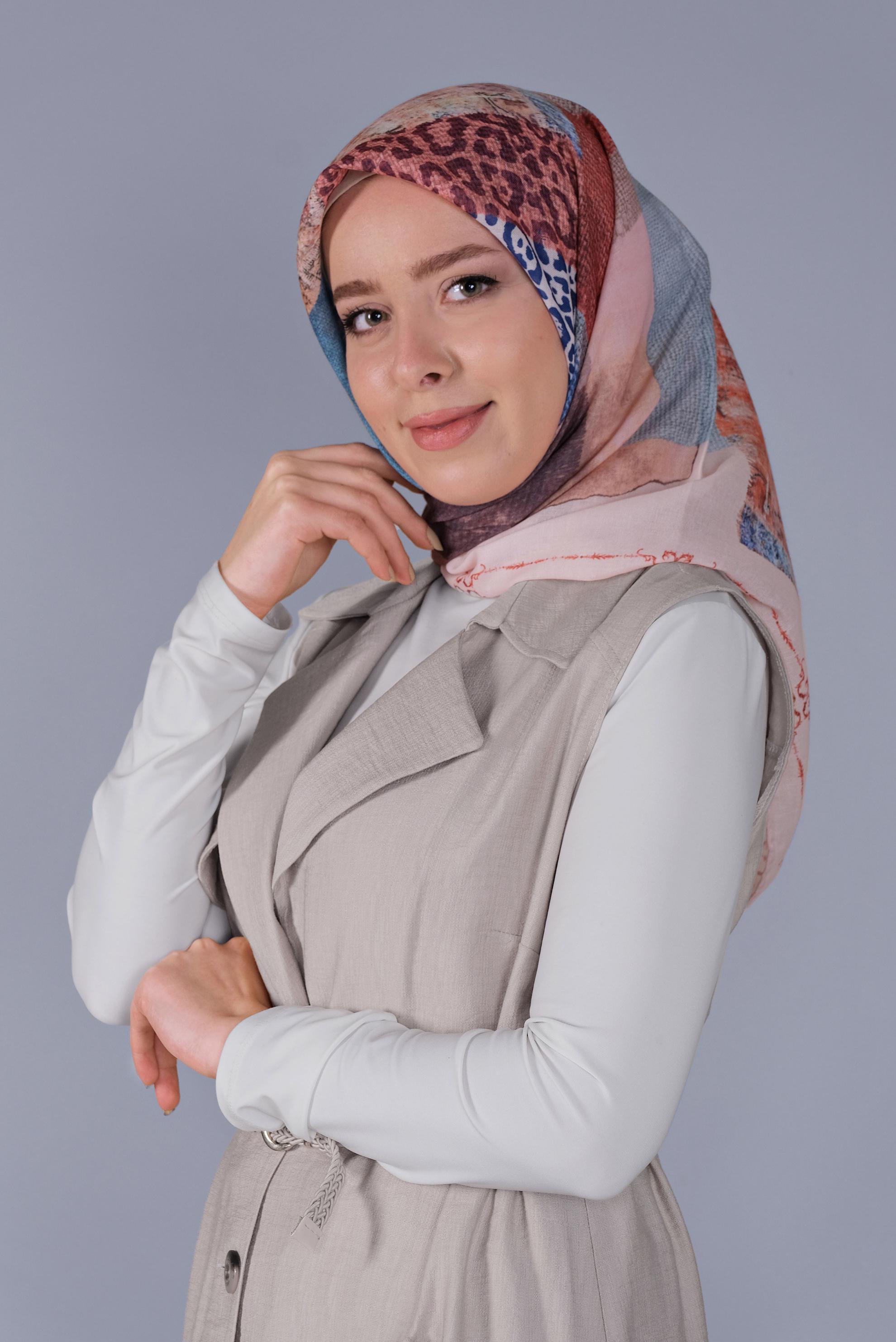 Vêtements hijab POUDRE FOULARD ALVİNA 5459