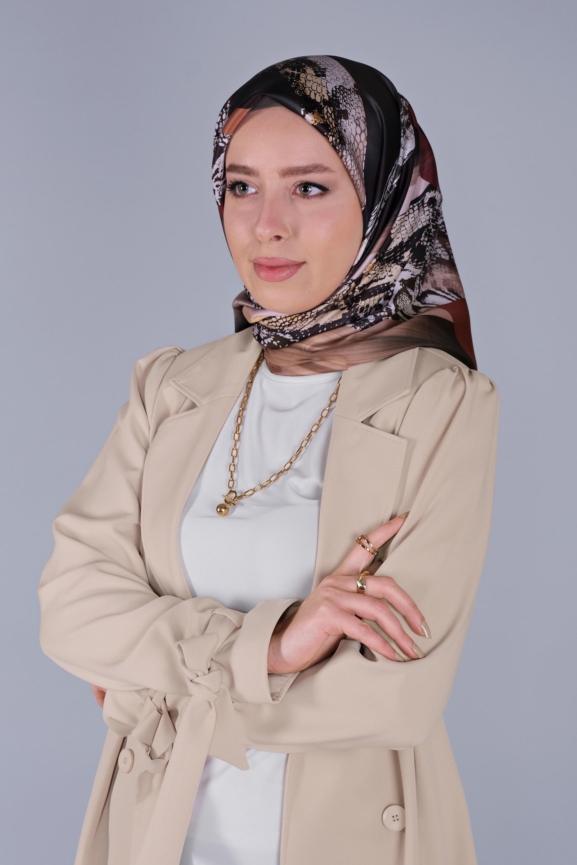 Vêtements hijab NOIR FOULARD ALVİNA 6100