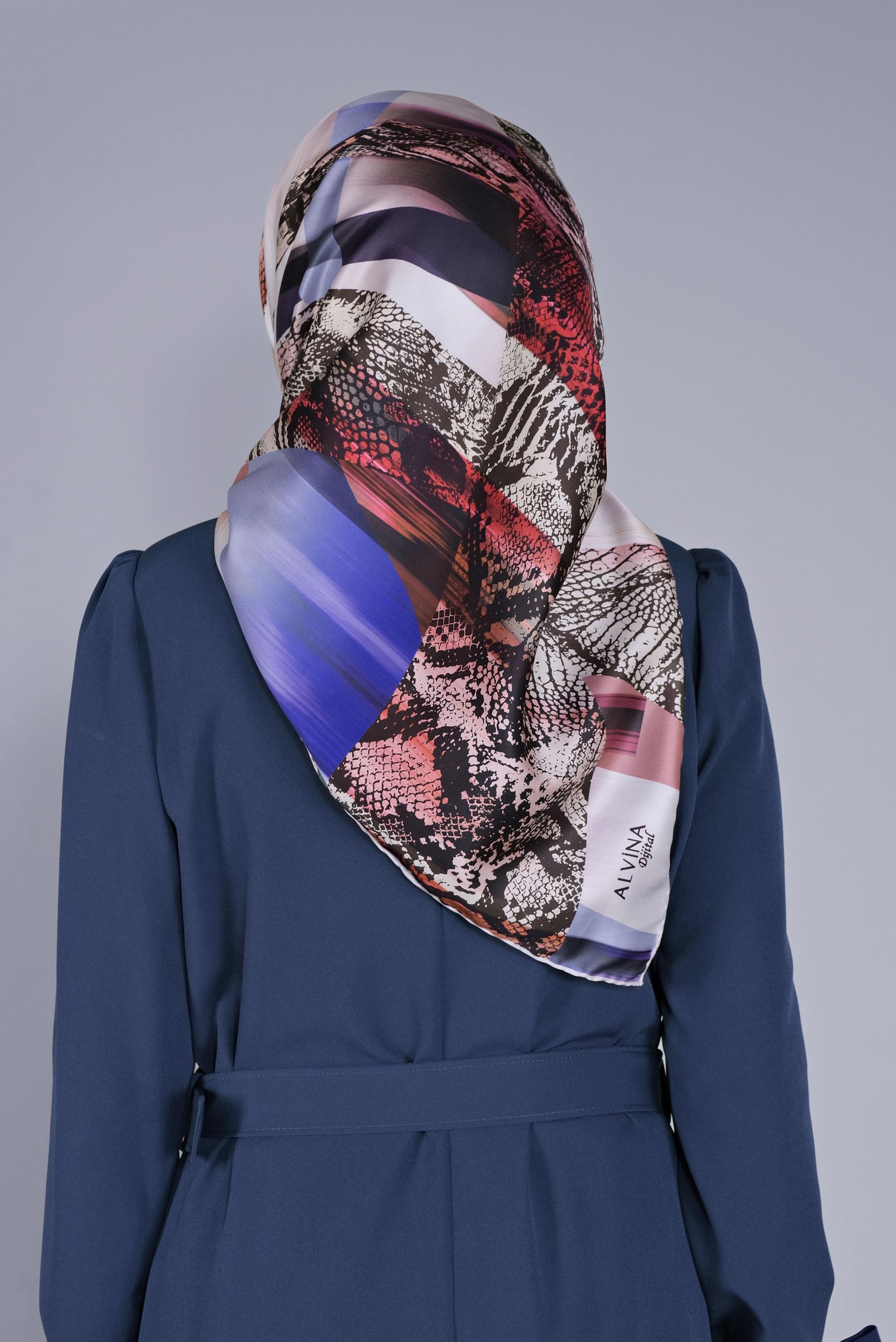 Vêtements hijab ARGENT FOULARD ALVİNA 6100