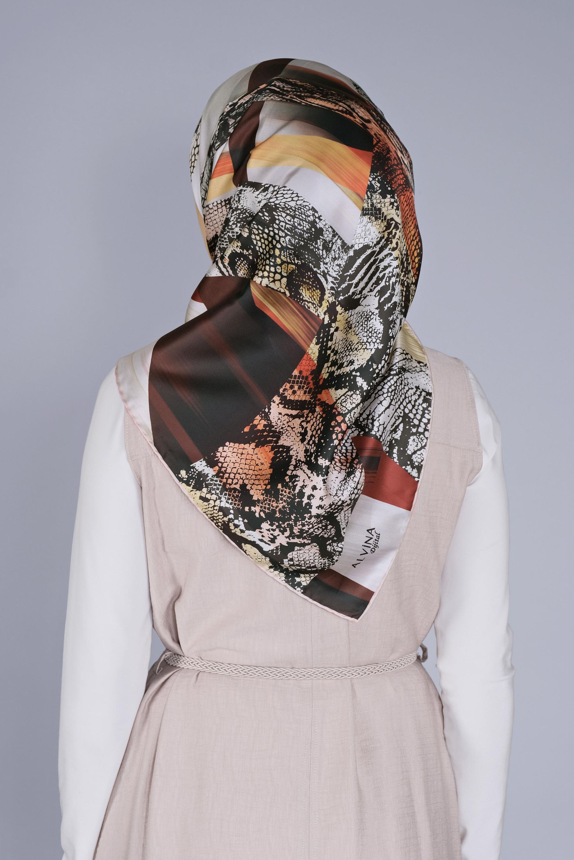 Vêtements hijab POUDRE FOULARD ALVİNA 6100