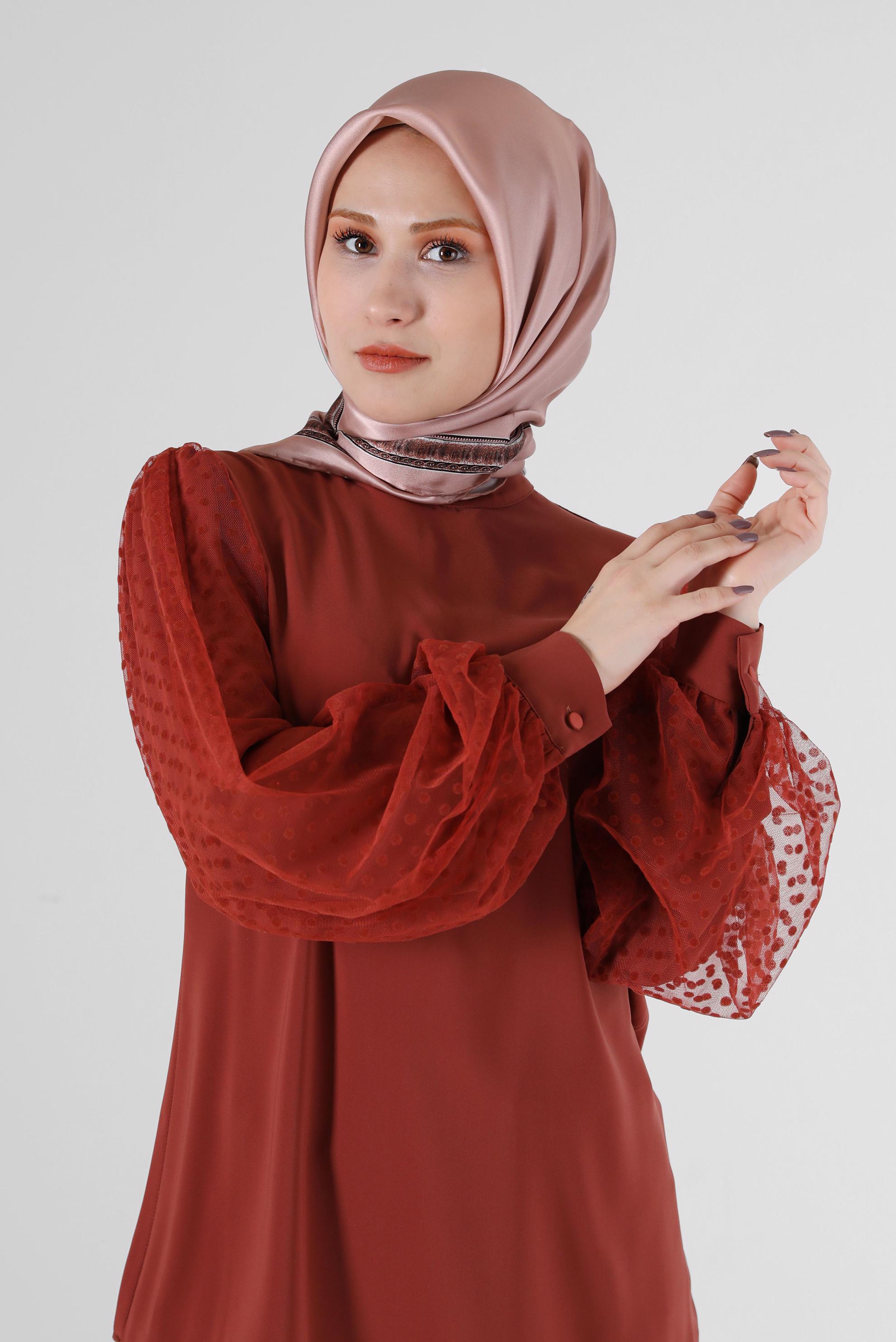 Hijab clothing POWDER ALVİNA SILK SCARF 6661 