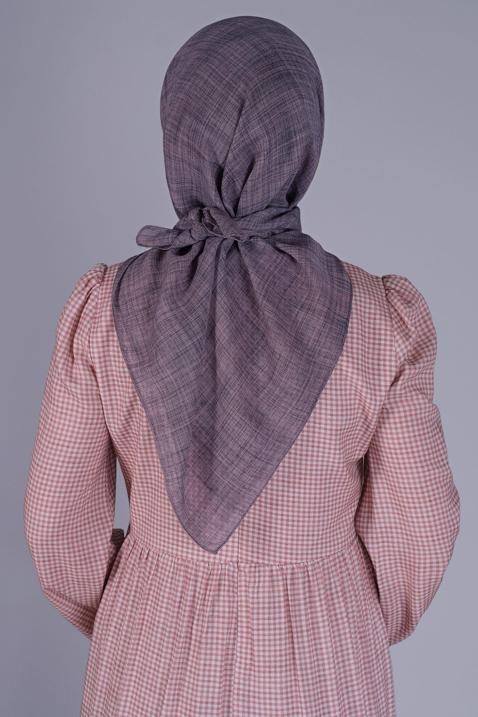 Tesettür giyim MOR ALVİNA KIRÇILLI EŞARP 8072 