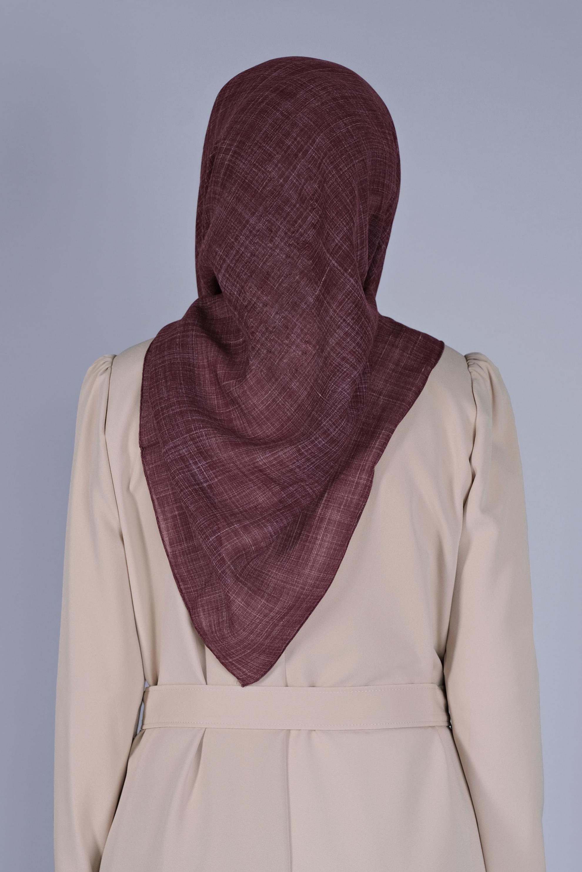 Tesettür giyim MÜRDÜM ALVİNA KIRÇILLI EŞARP 8072 