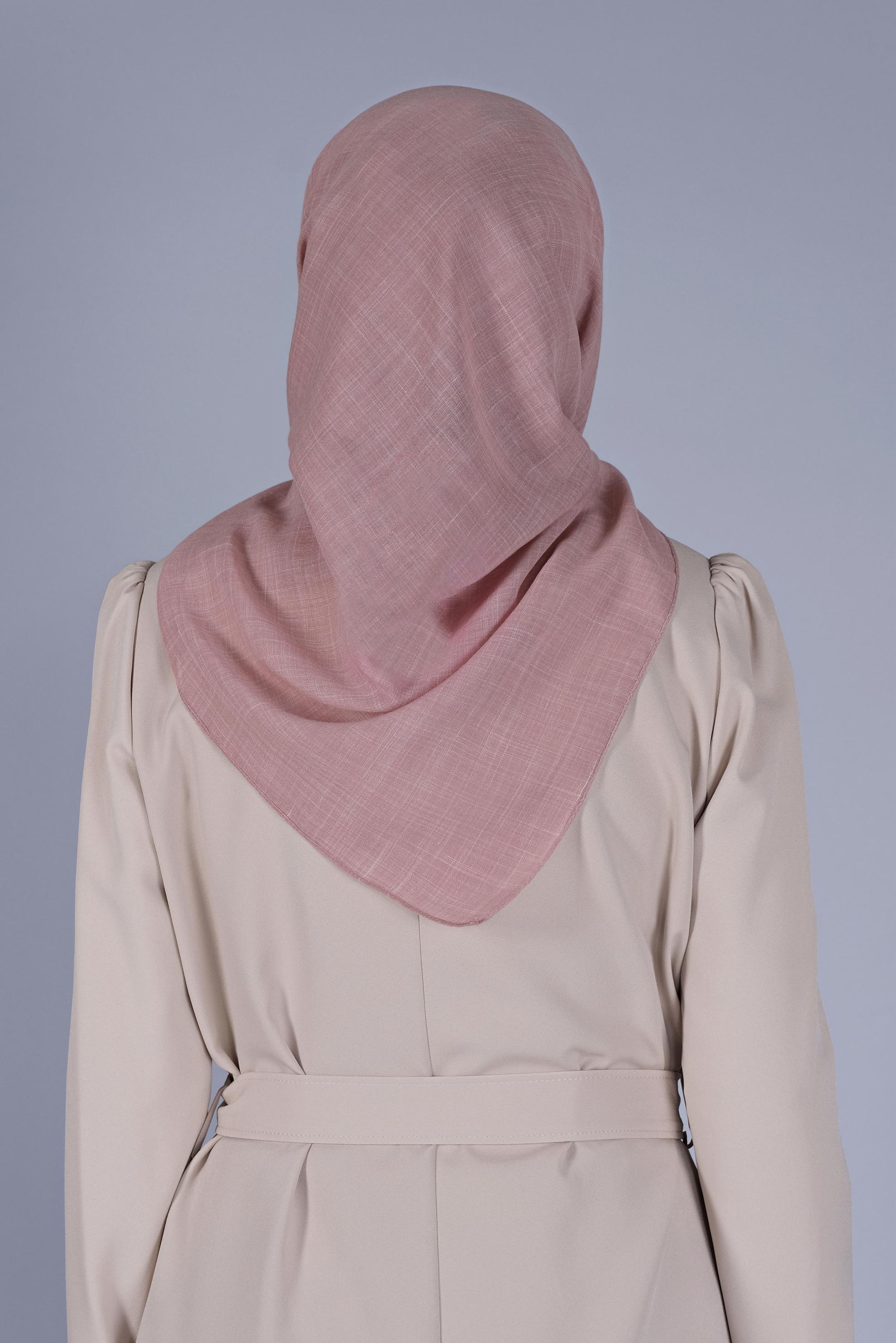 Tesettür giyim PUDRA ALVİNA KIRÇILLI EŞARP 8072 