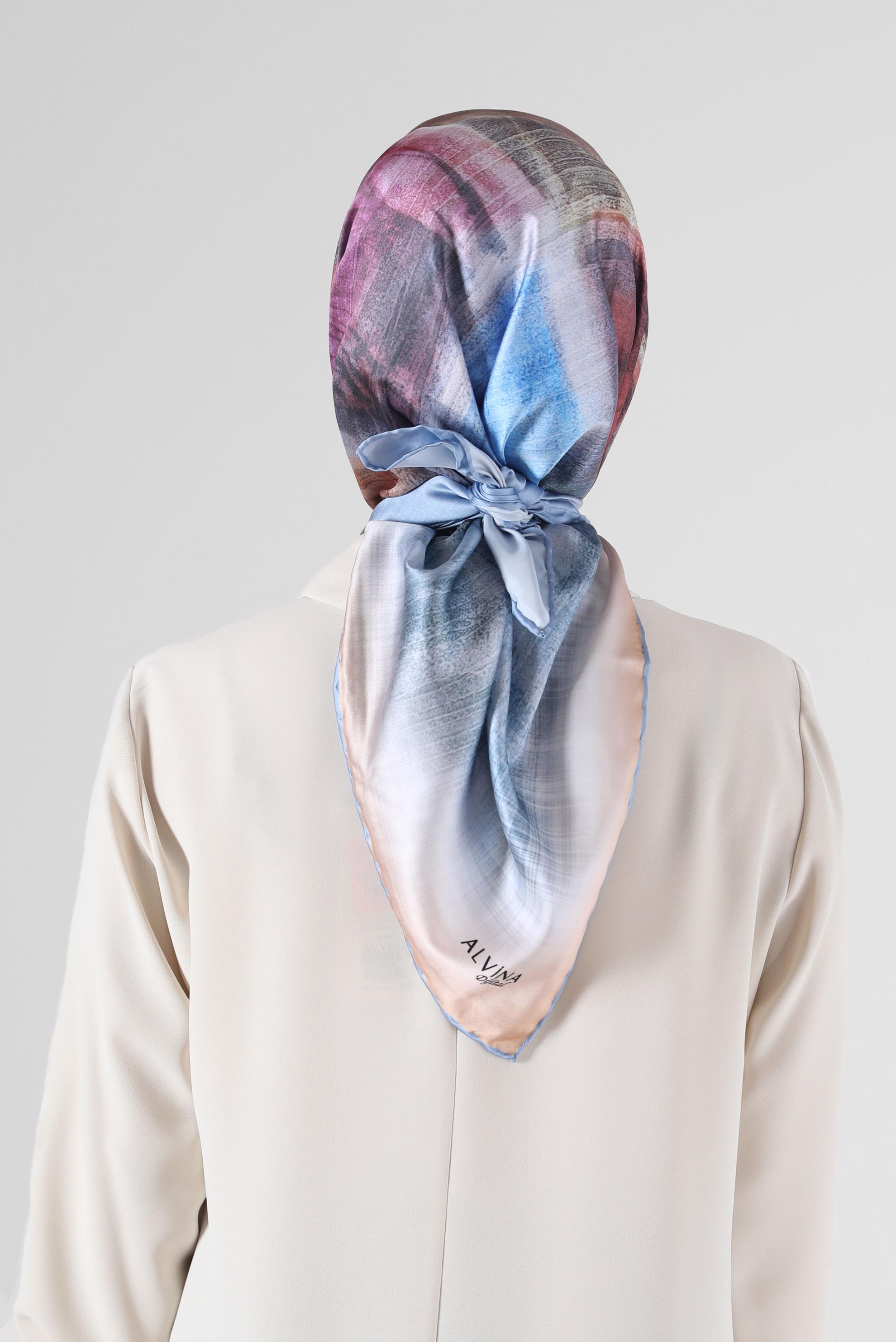 Tesettür giyim ALTIN ALVİNA DİJİTAL EŞARP 8085 