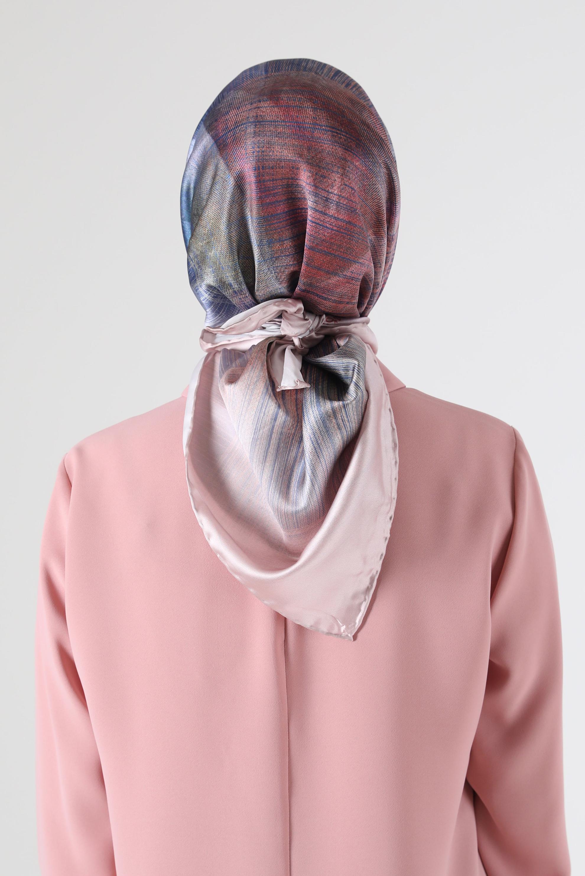 Tesettür giyim BEJ ALVİNA DİJİTAL EŞARP 8085 